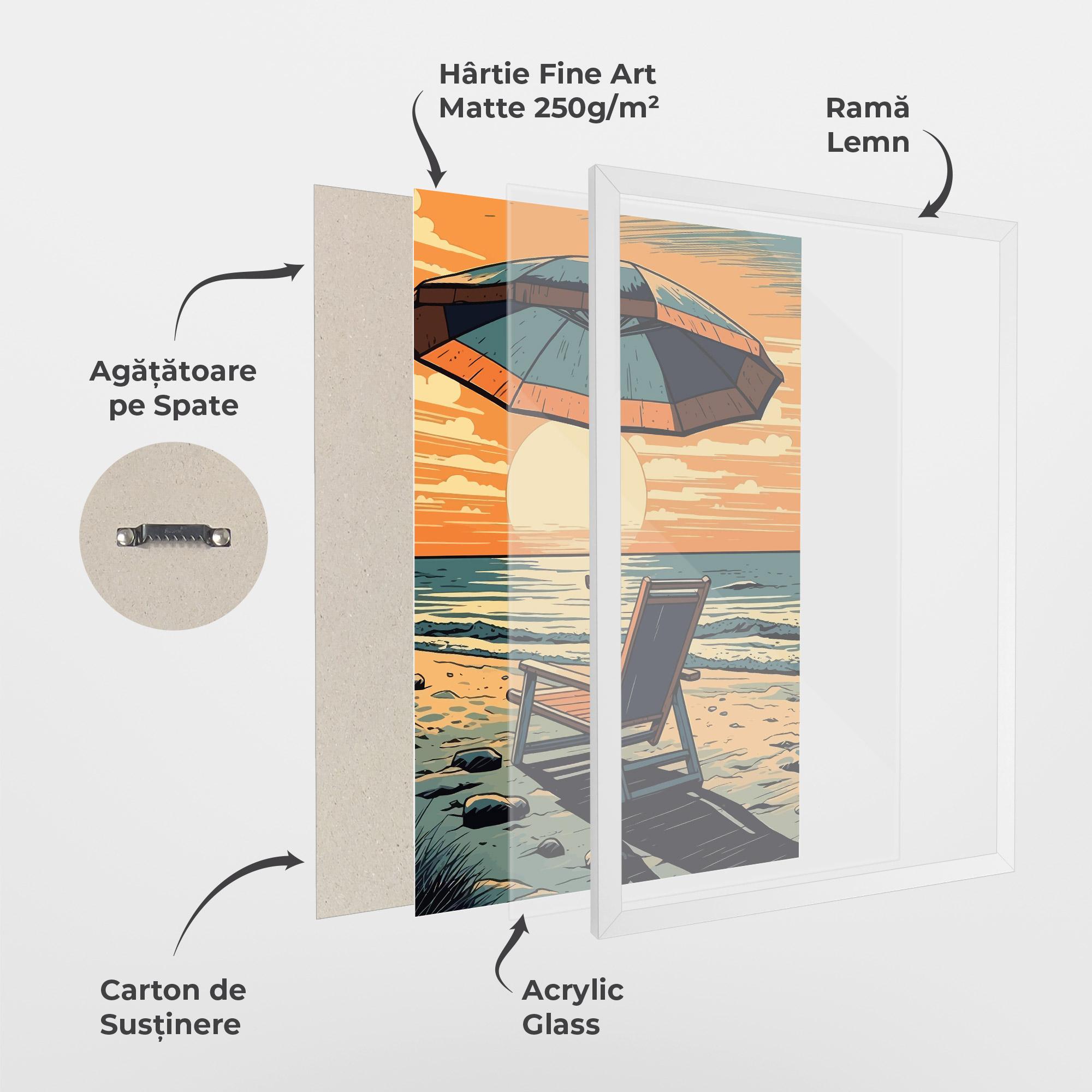 Poster Înrămat Beach Nice View mockup 1