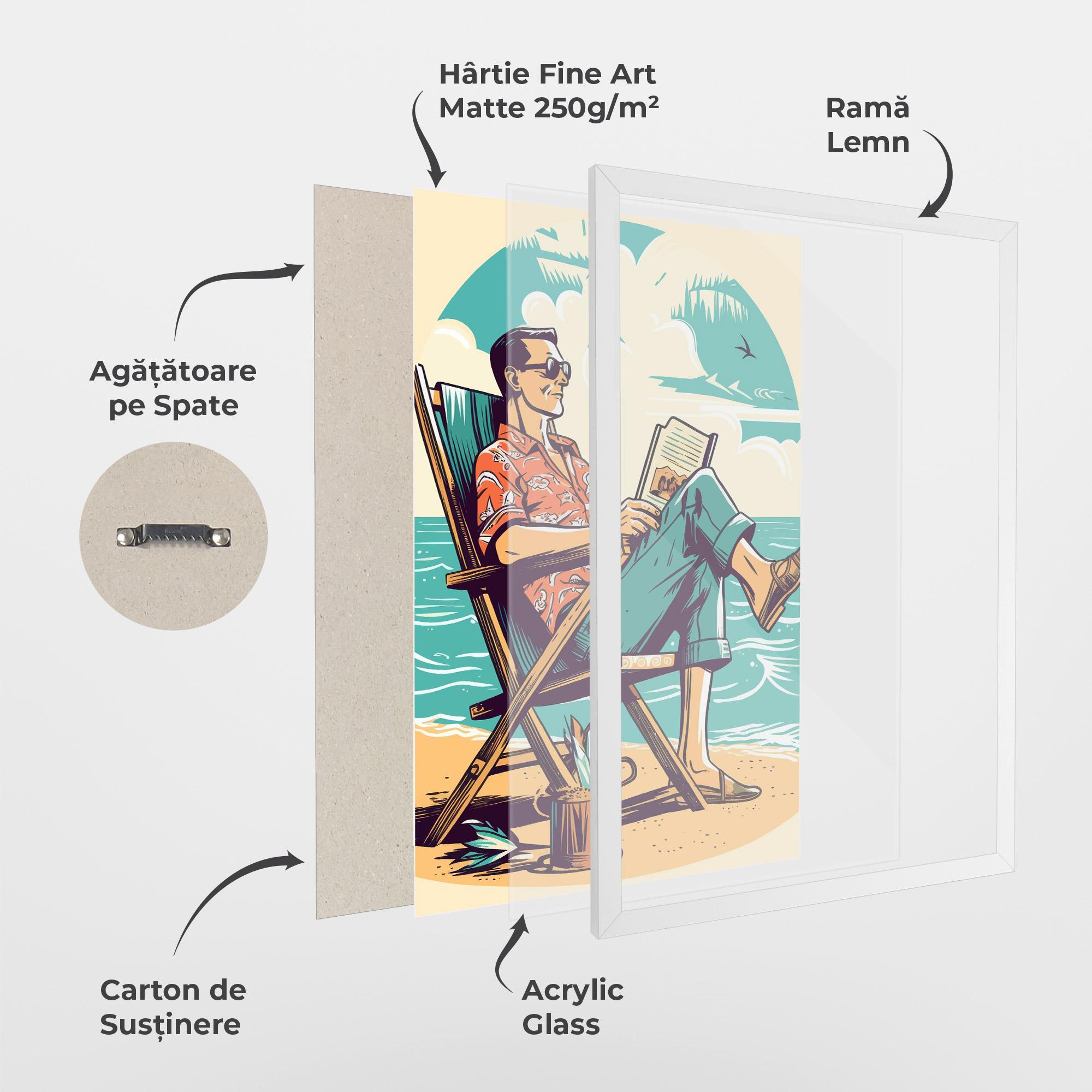 Poster Înrămat Beach Relax mockup 1
