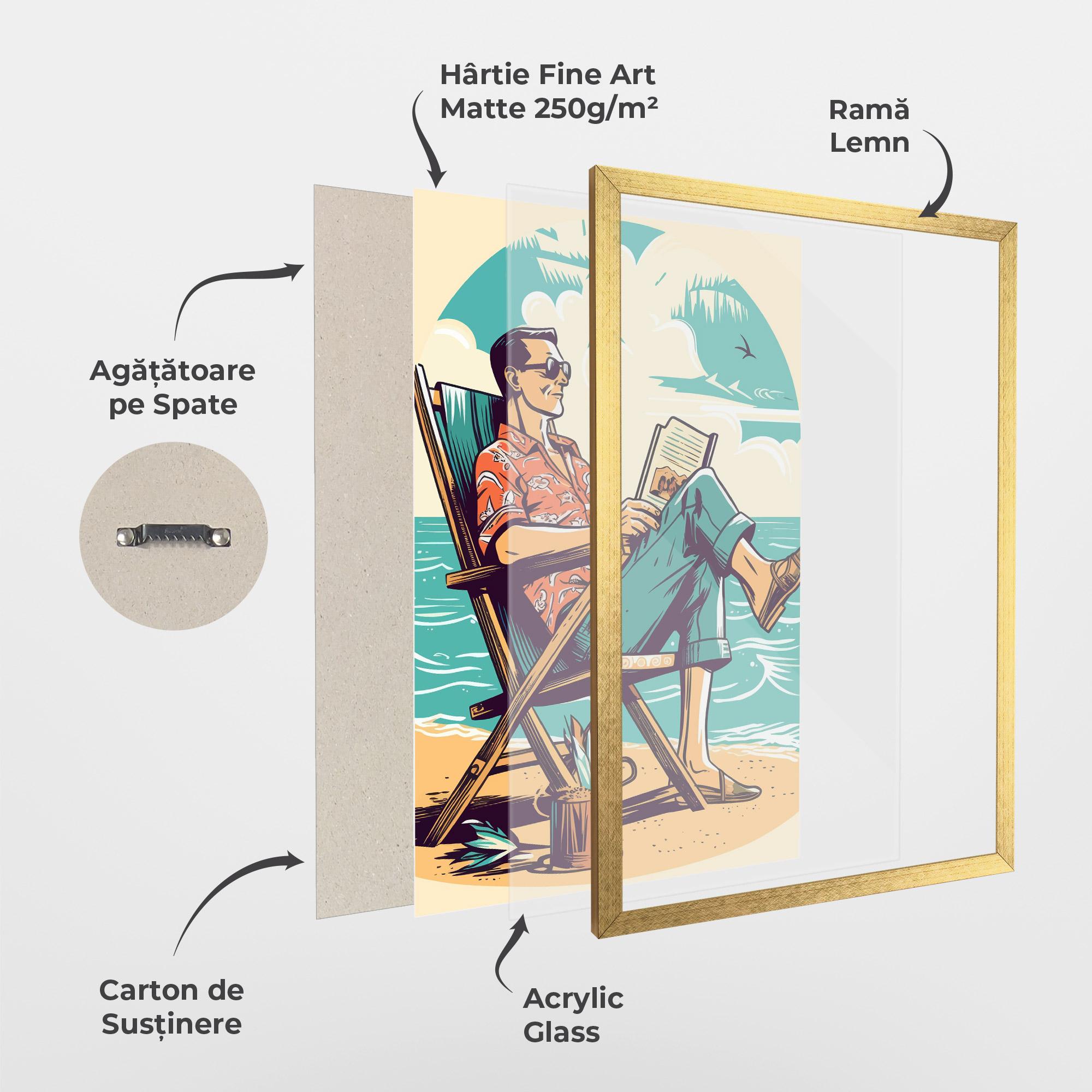 Poster Înrămat Beach Relax mockup 1