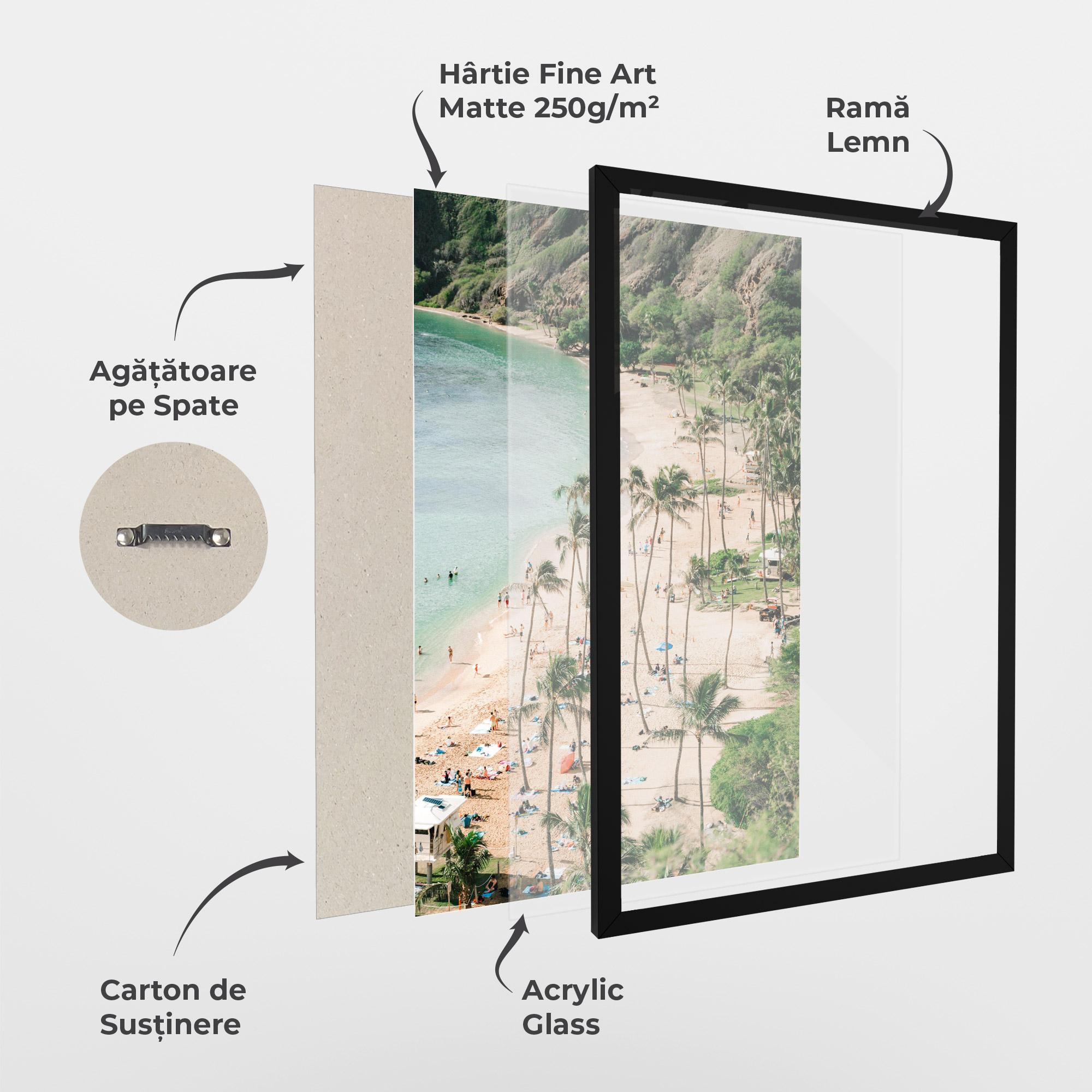 Poster Înrămat Beach Day mockup 1