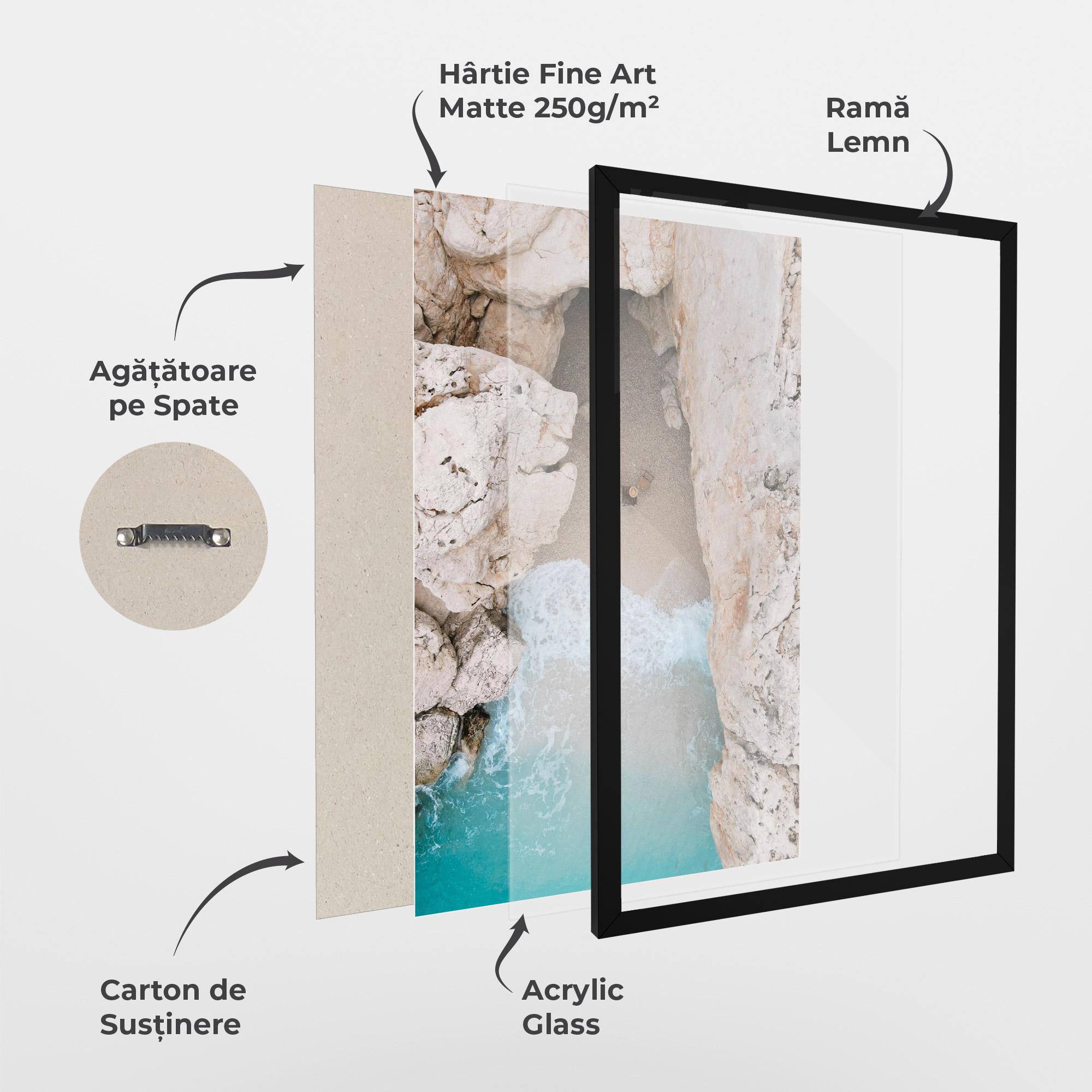 Poster Înrămat Private White Cave mockup 1