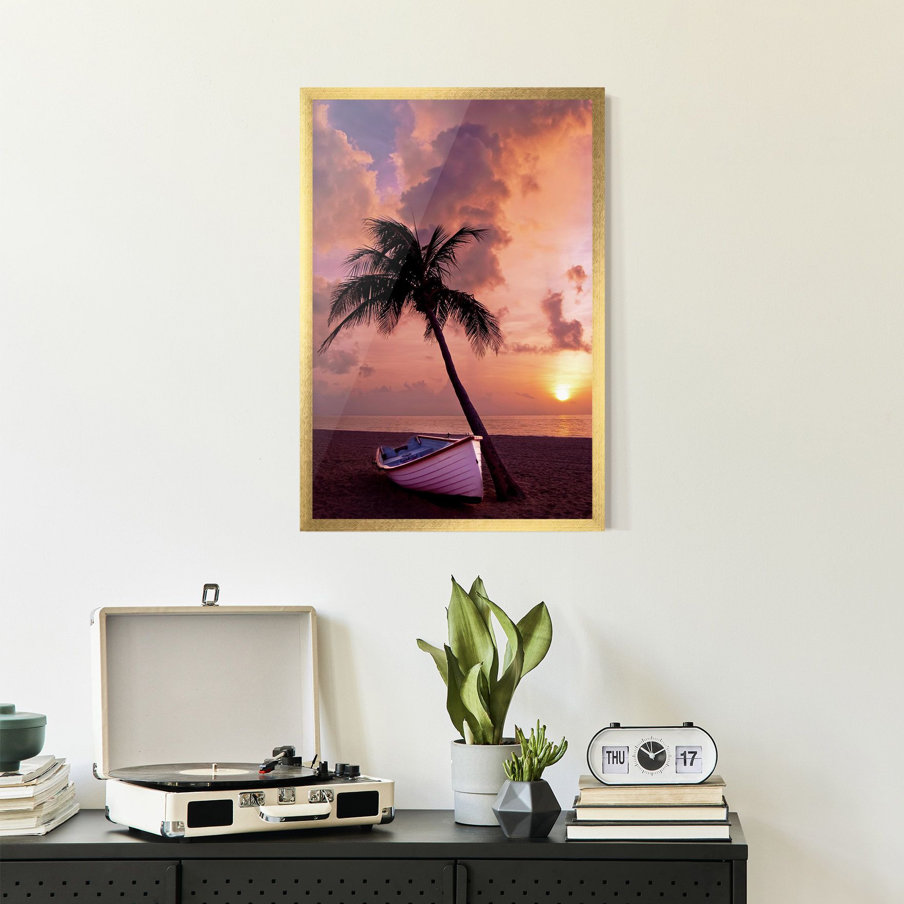 Boat Purple Sunset mockup 2