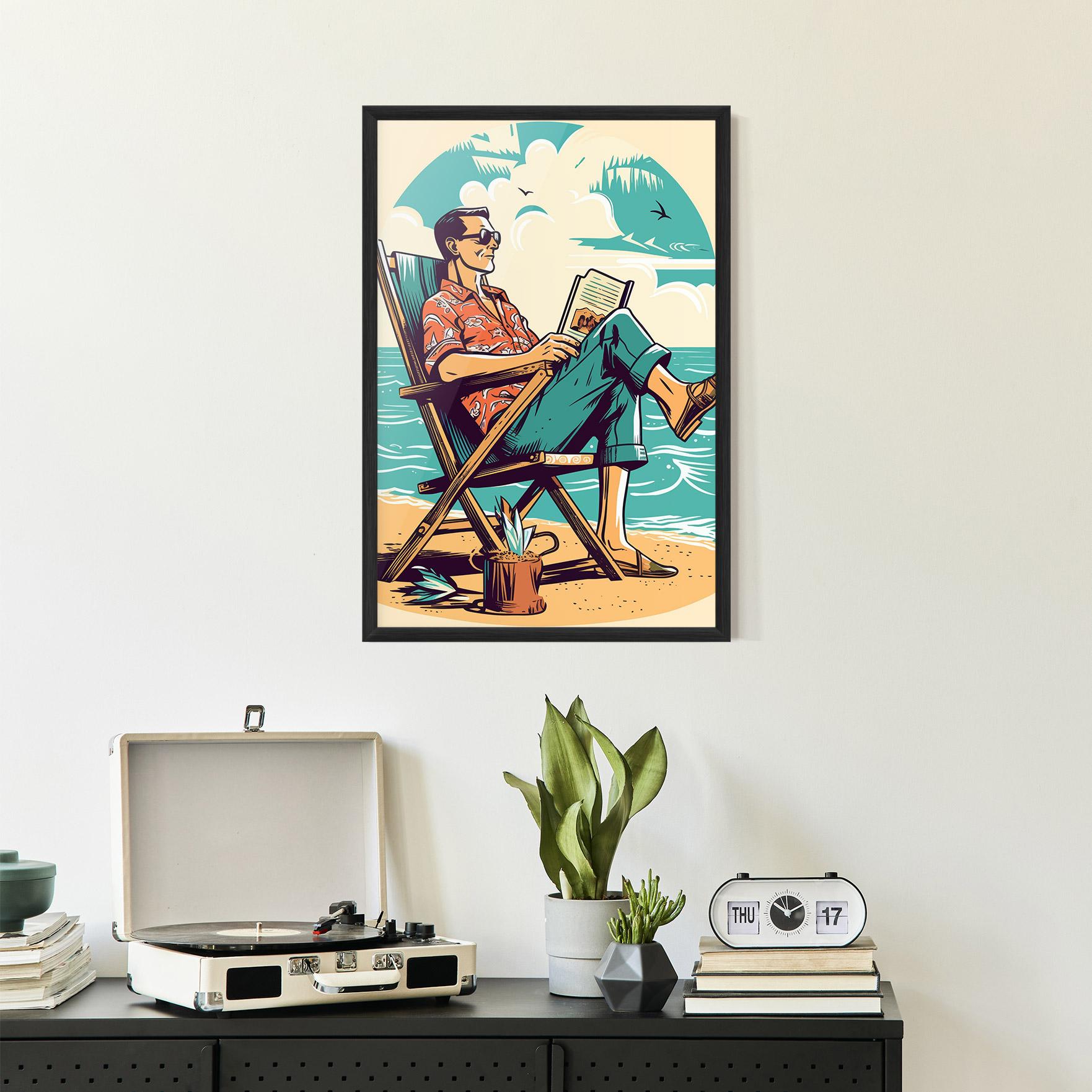 Poster Înrămat Beach Relax mockup 2