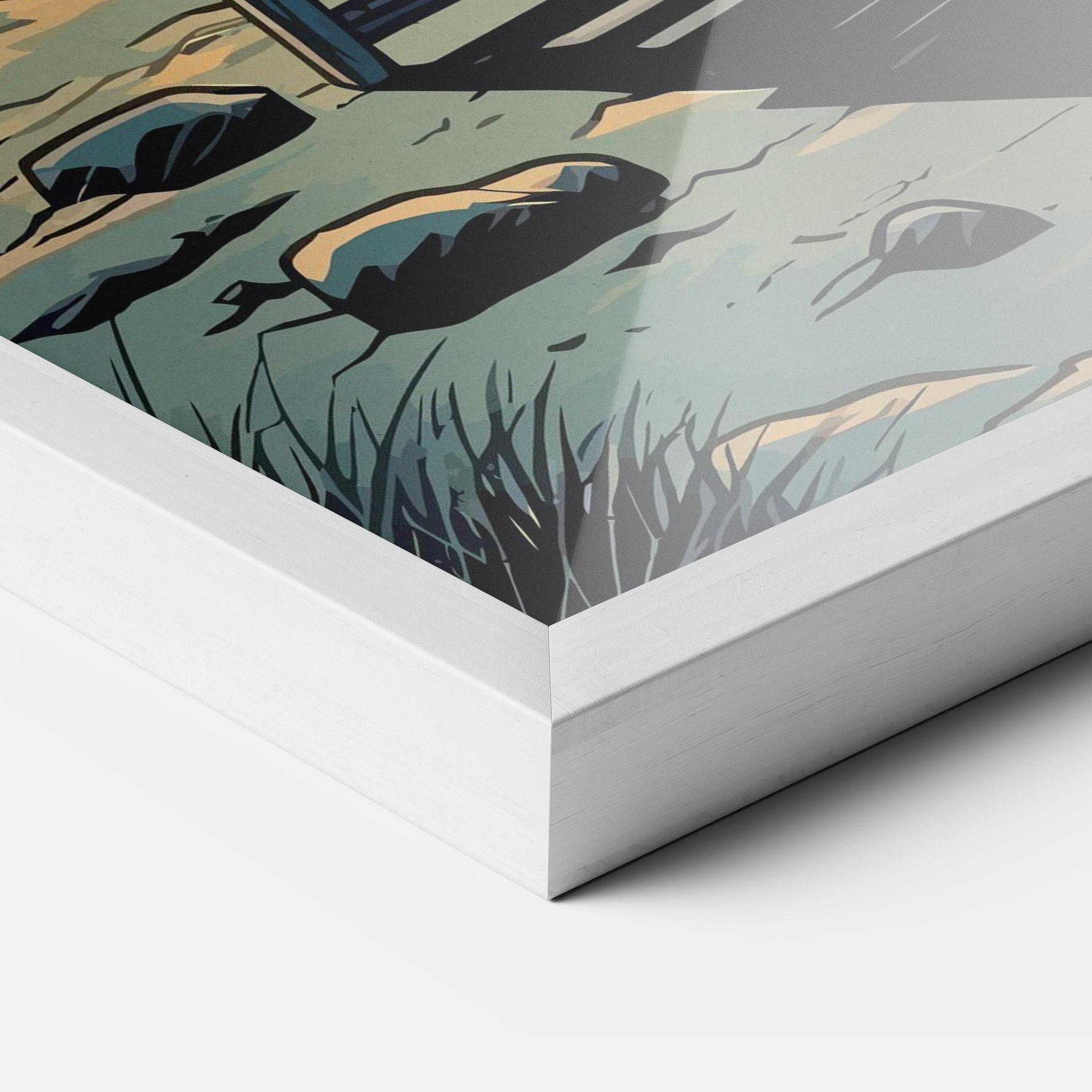 Poster Înrămat Beach Nice View mockup 3