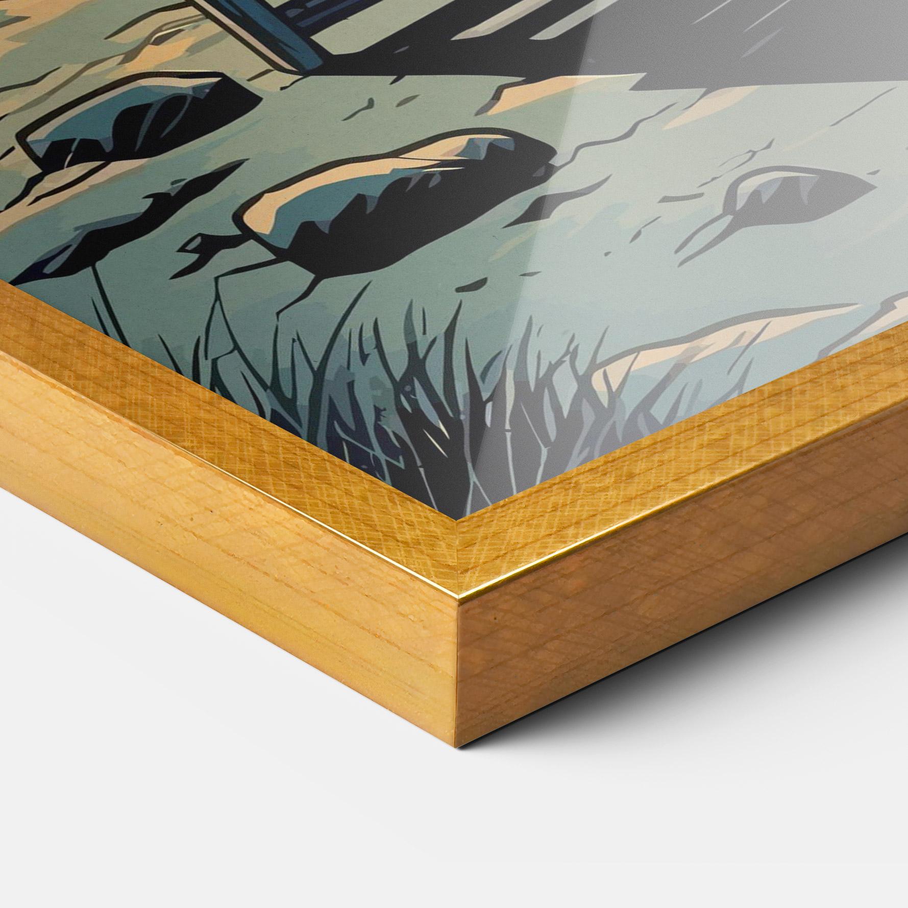 Poster Înrămat Beach Nice View mockup 3