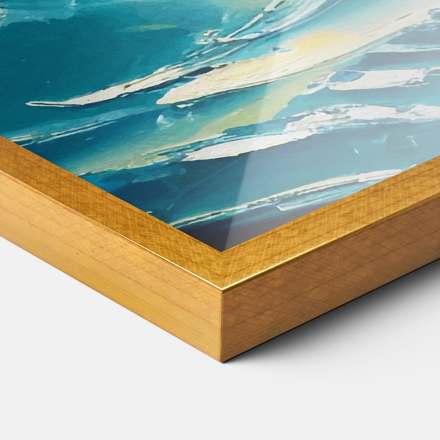 Poster Înrămat Blue Ocean Painting mockup 3