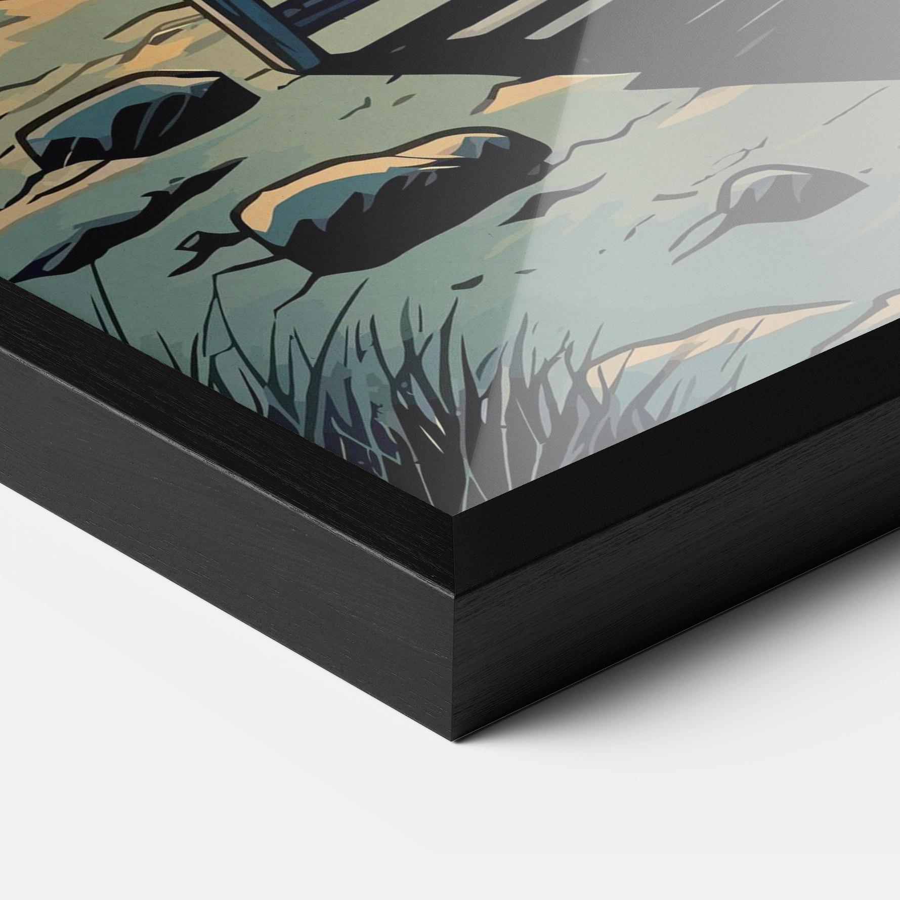 Poster Înrămat Beach Nice View mockup 3