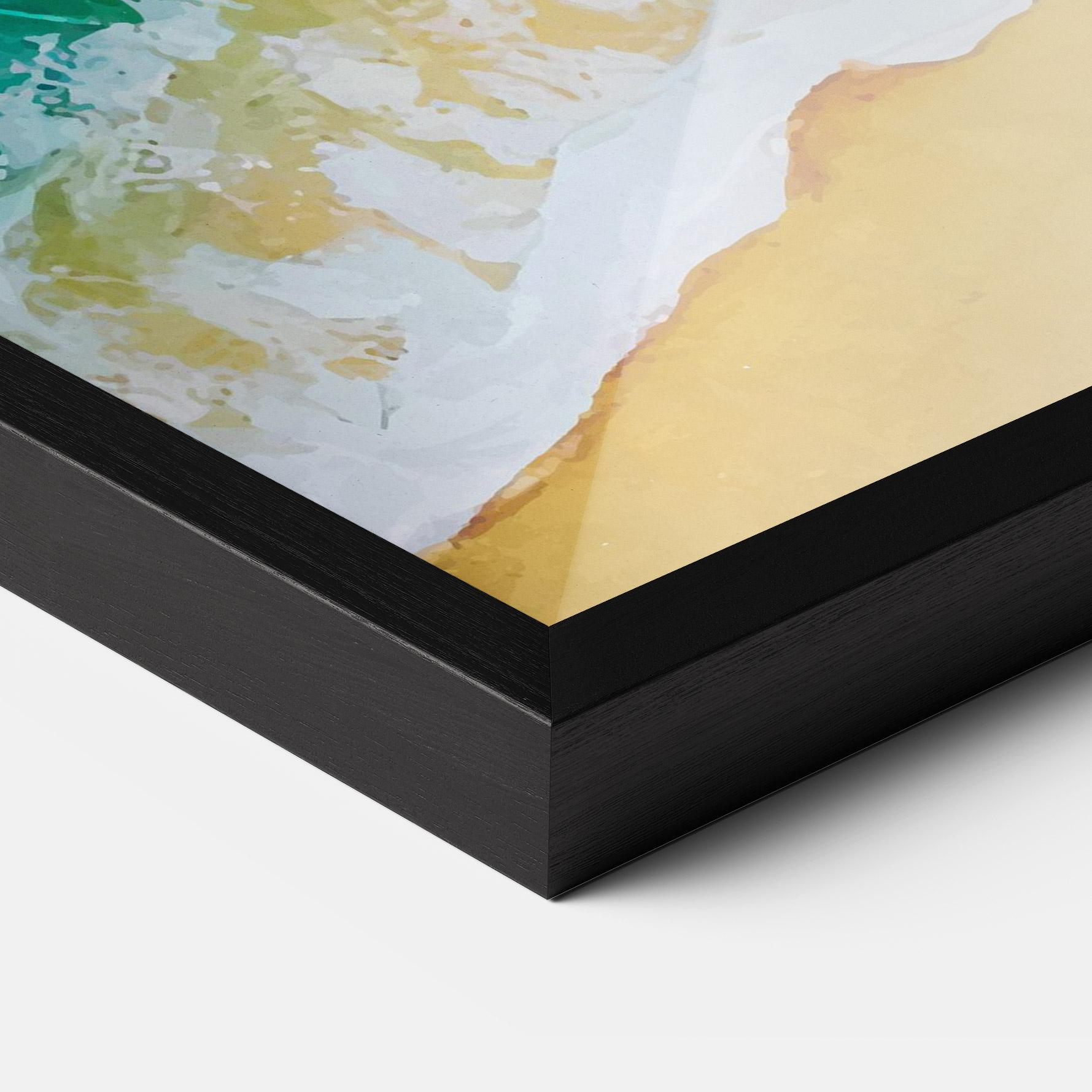 Poster Înrămat Yellow Beach Painting mockup 3