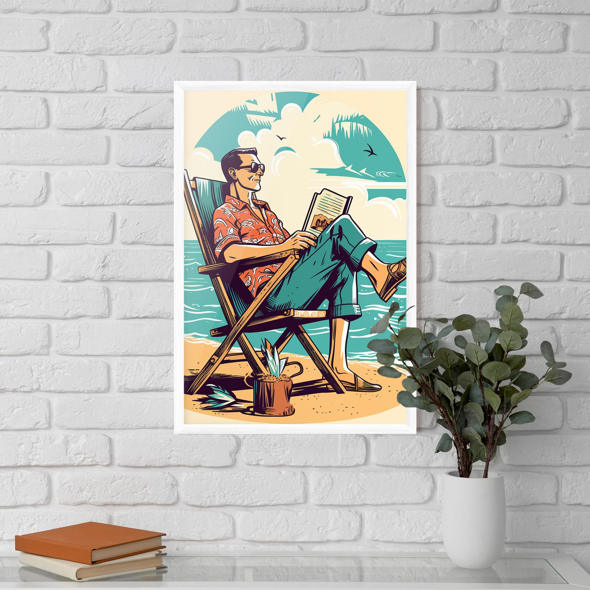 Poster Înrămat Beach Relax mockup 5