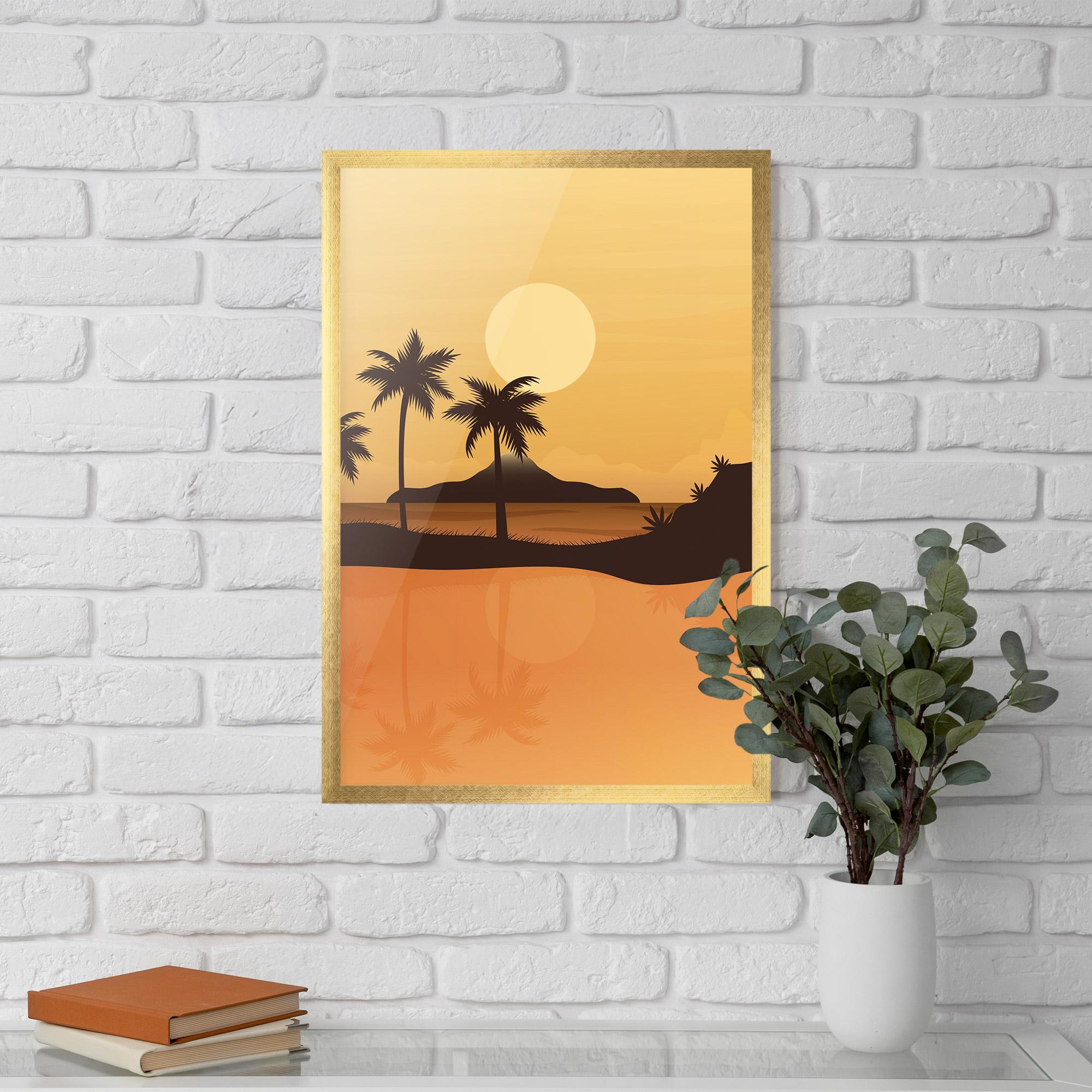 Poster Înrămat Sunset Beach 02 mockup 5