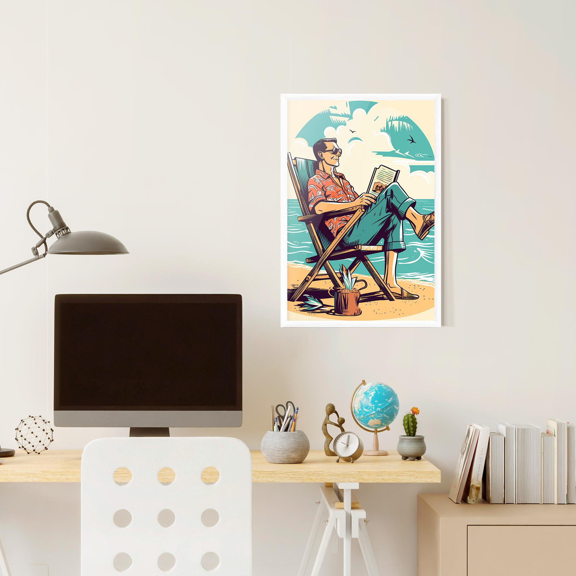 Poster Înrămat Beach Relax mockup 6