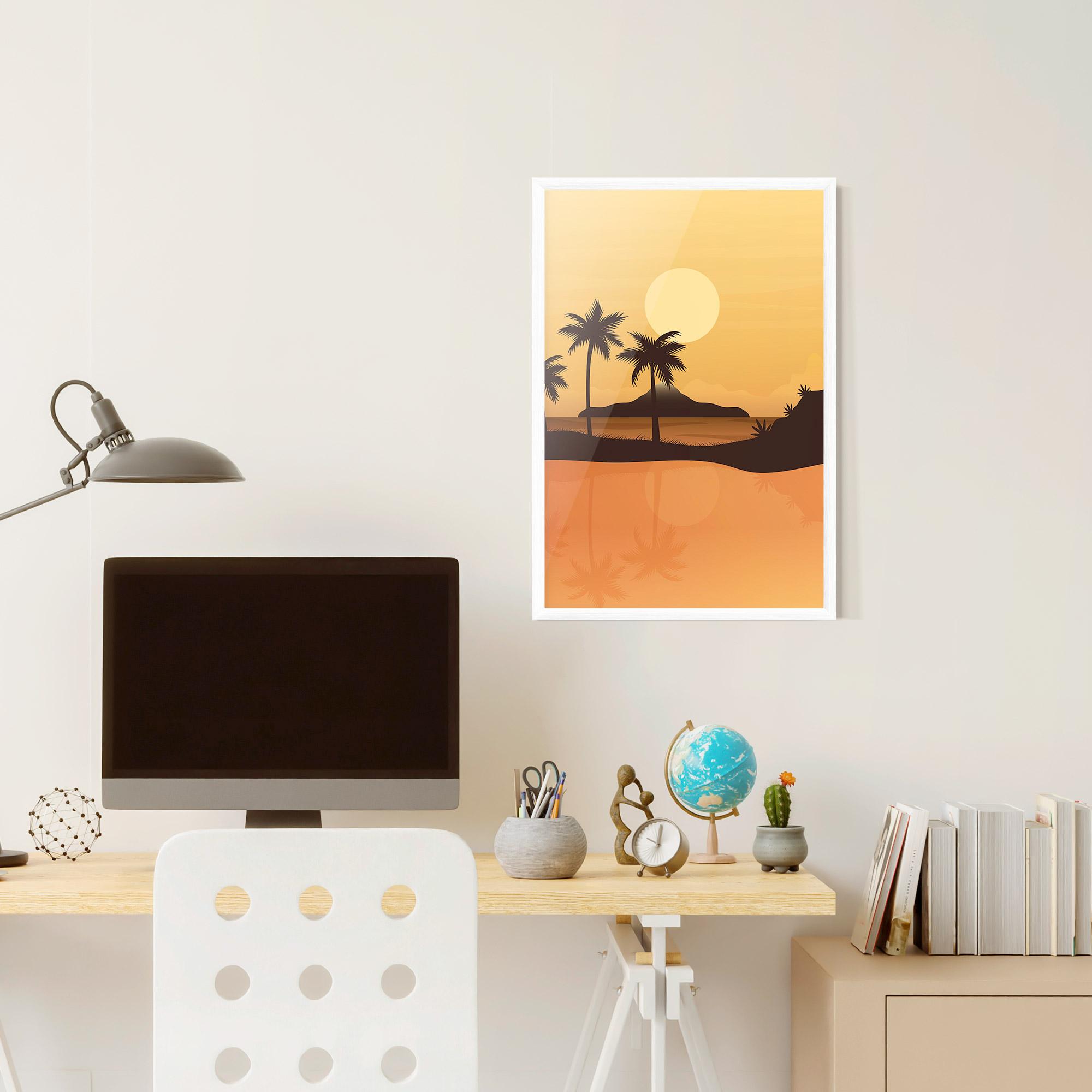Poster Înrămat Sunset Beach 02 mockup 6