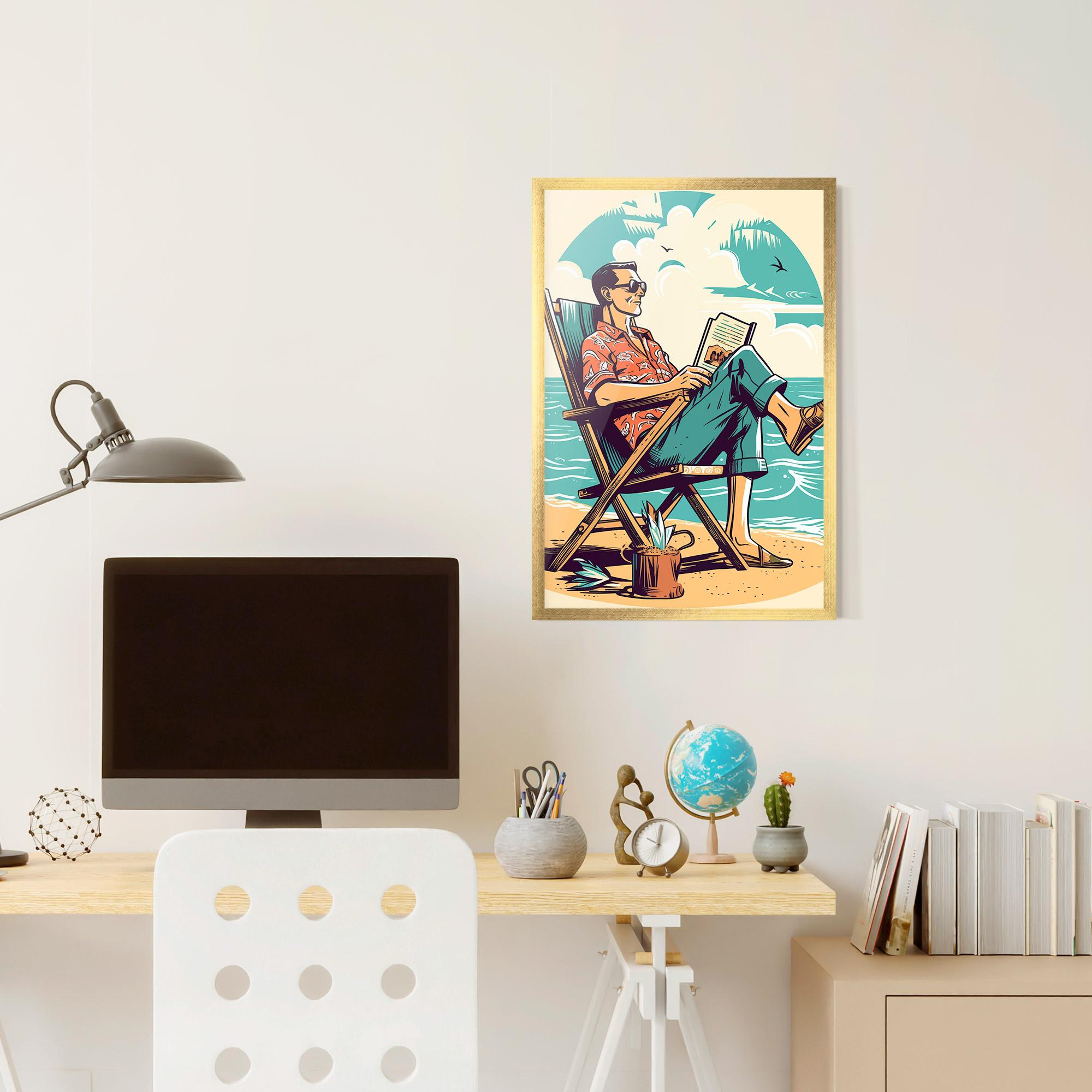 Poster Înrămat Beach Relax mockup 6