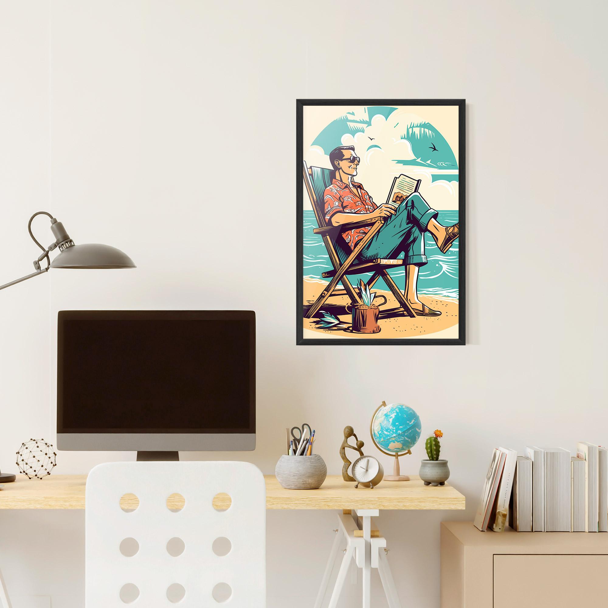 Poster Înrămat Beach Relax mockup 6