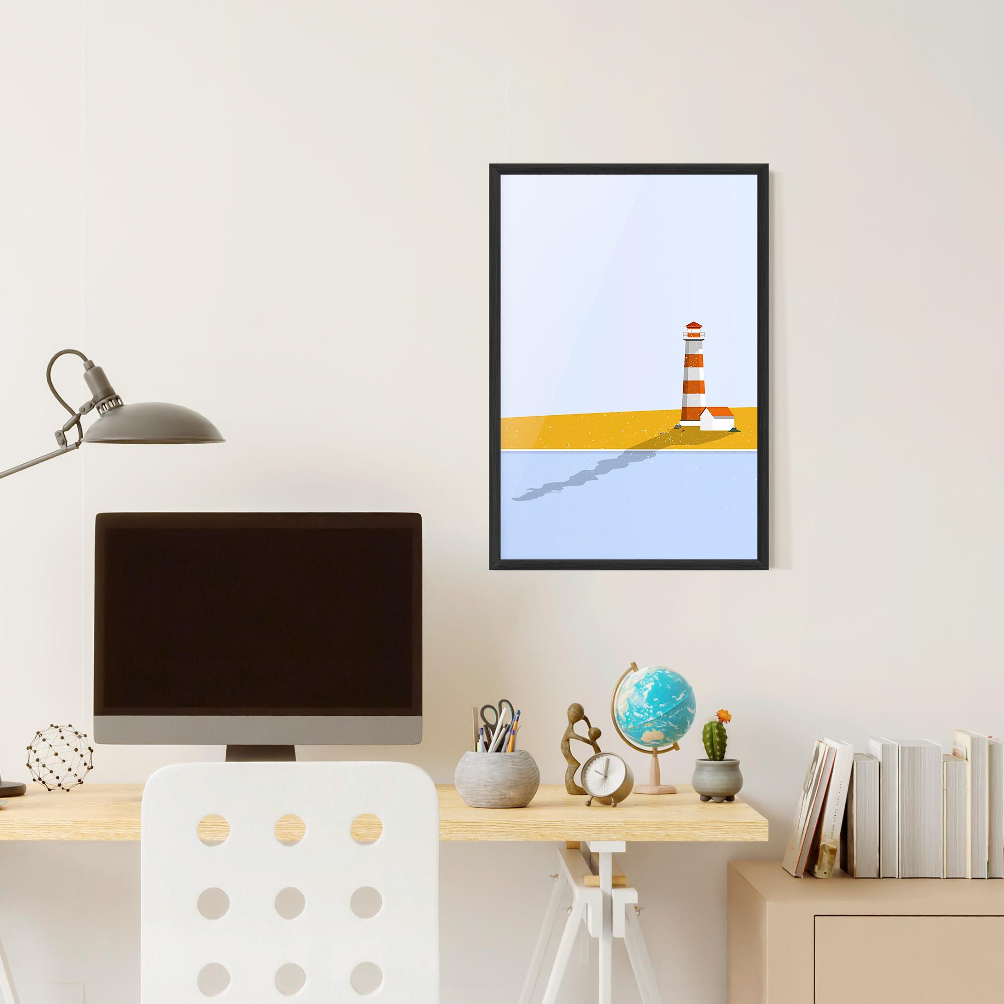 Poster Înrămat Beach Tower mockup 6