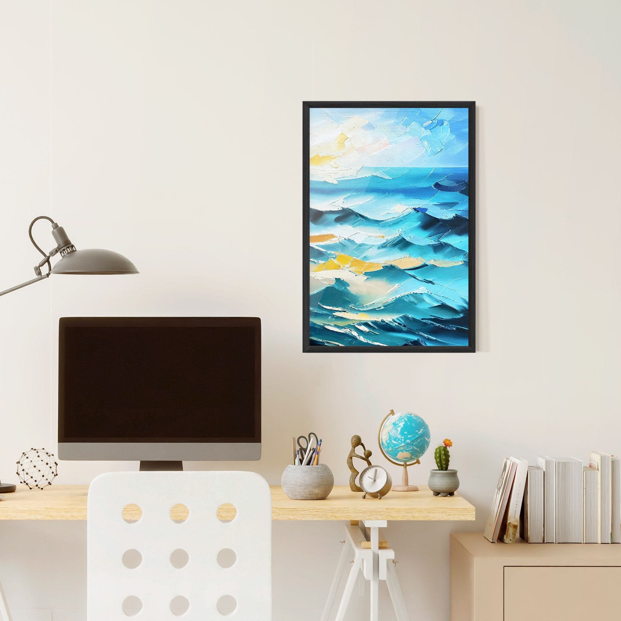 Blue Ocean Painting mockup 6
