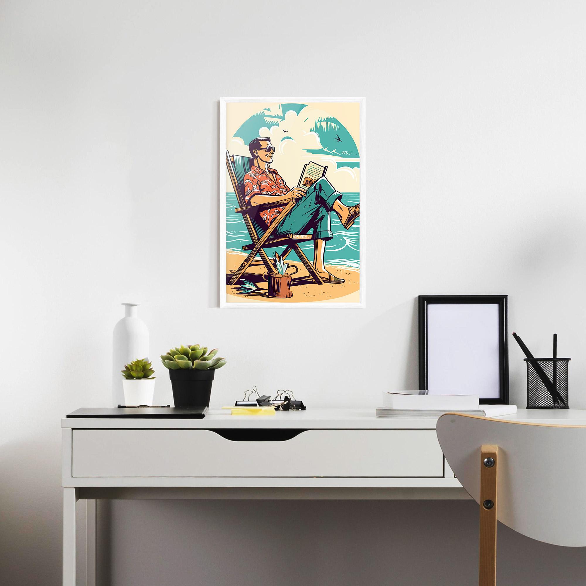 Poster Înrămat Beach Relax mockup 7