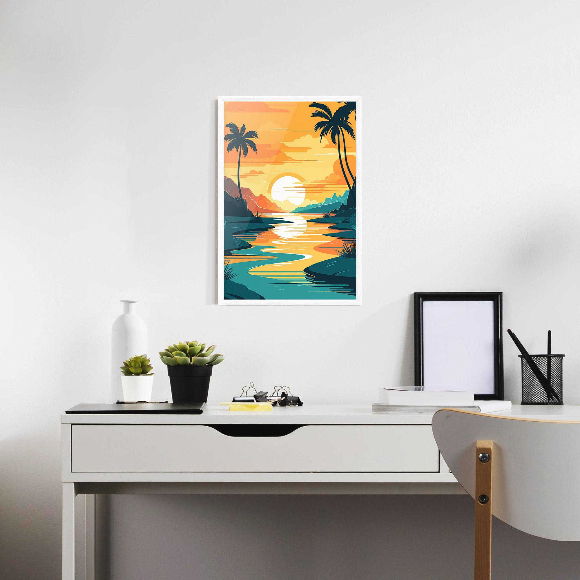 Poster Înrămat Beach Water mockup 7