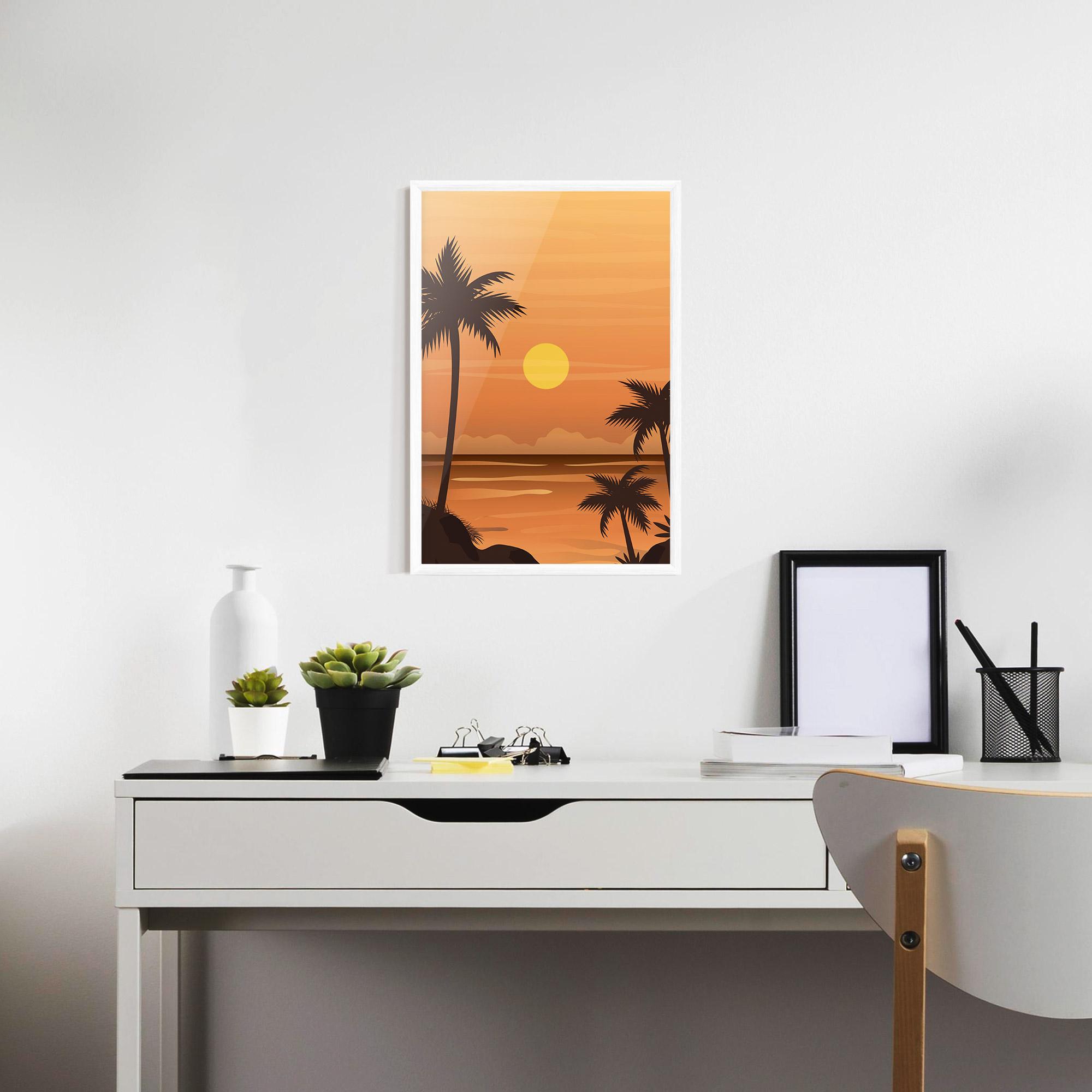Poster Înrămat Sunset Beach 01 mockup 7