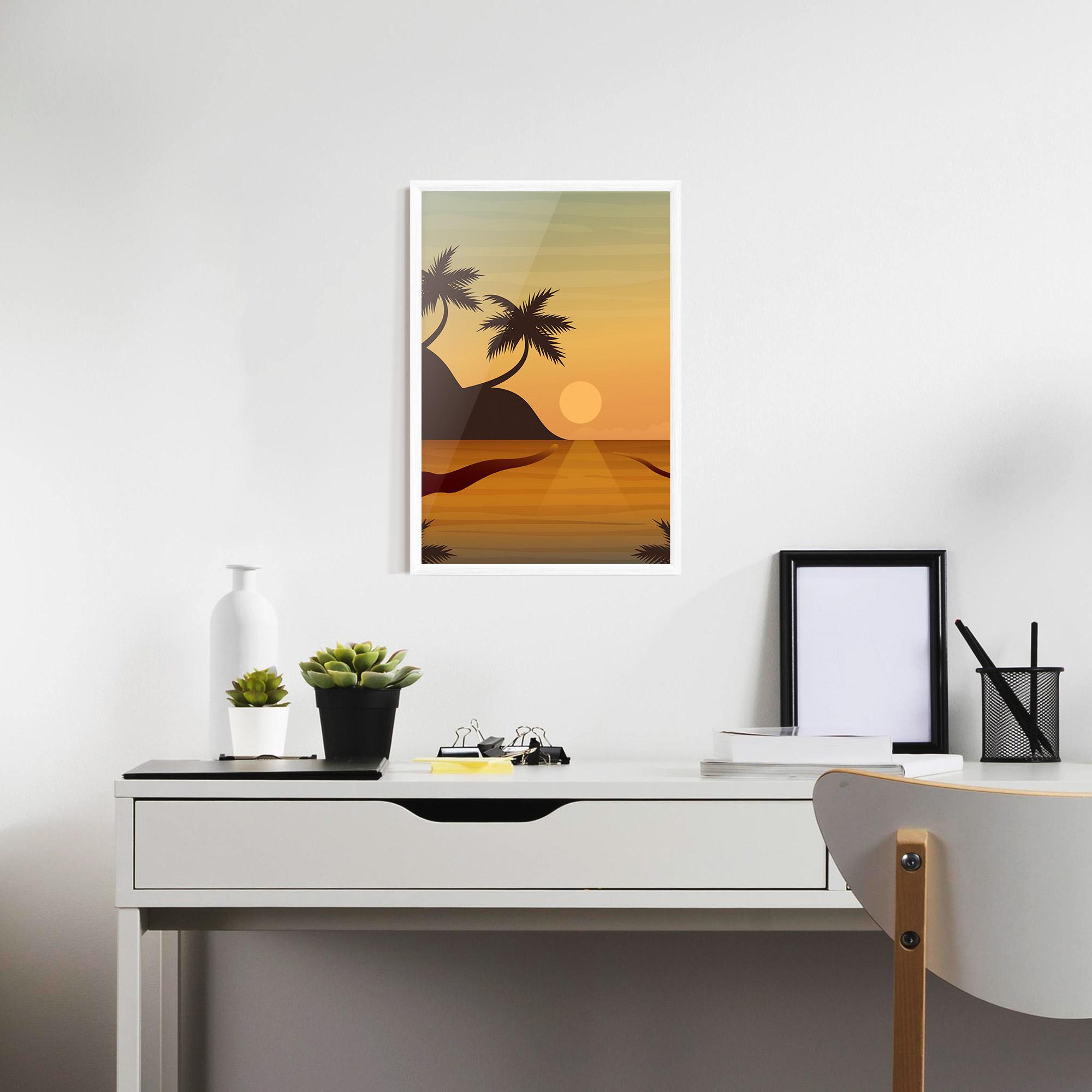 Poster Înrămat Sunset Beach 03 mockup 7