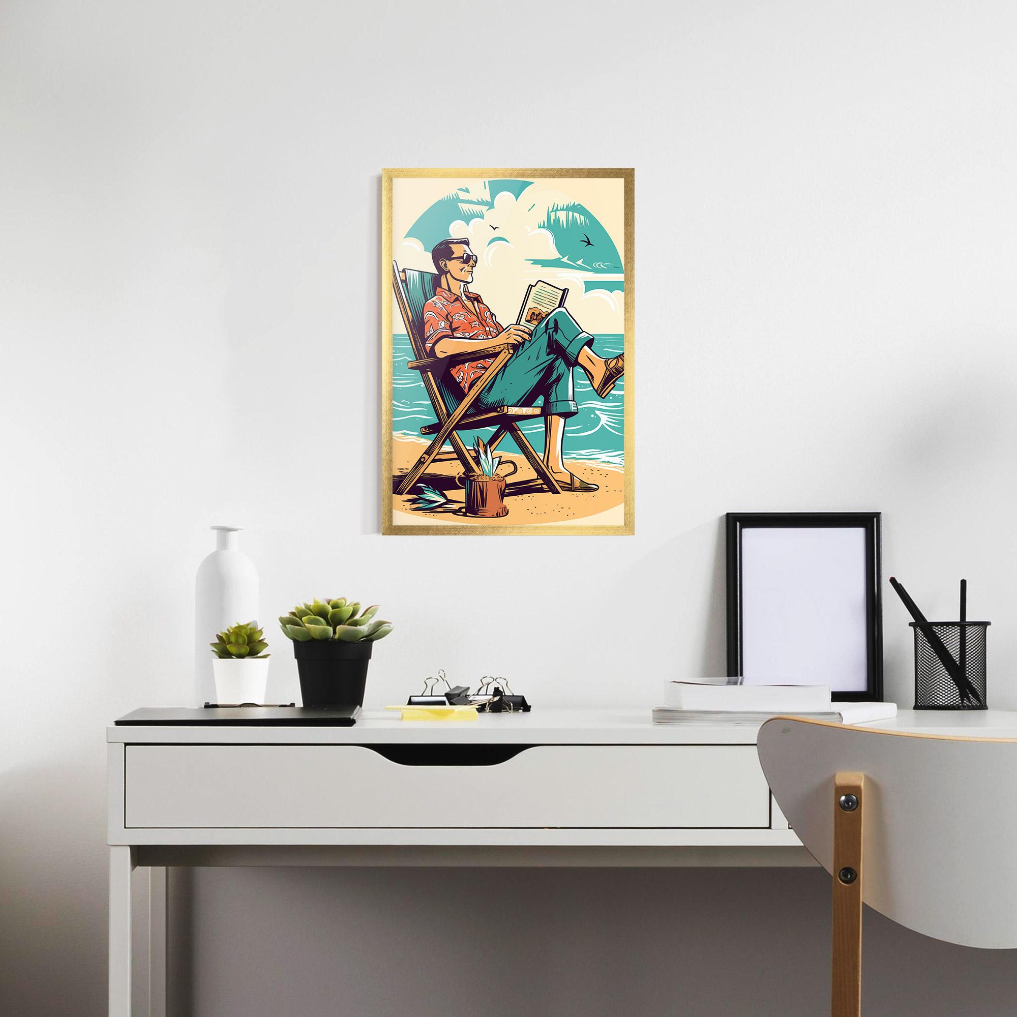 Poster Înrămat Beach Relax mockup 7