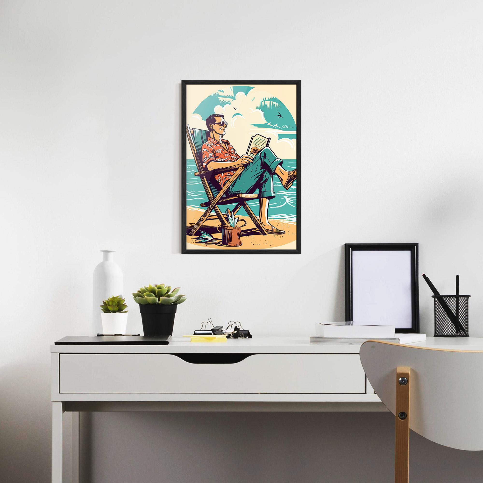Poster Înrămat Beach Relax mockup 7