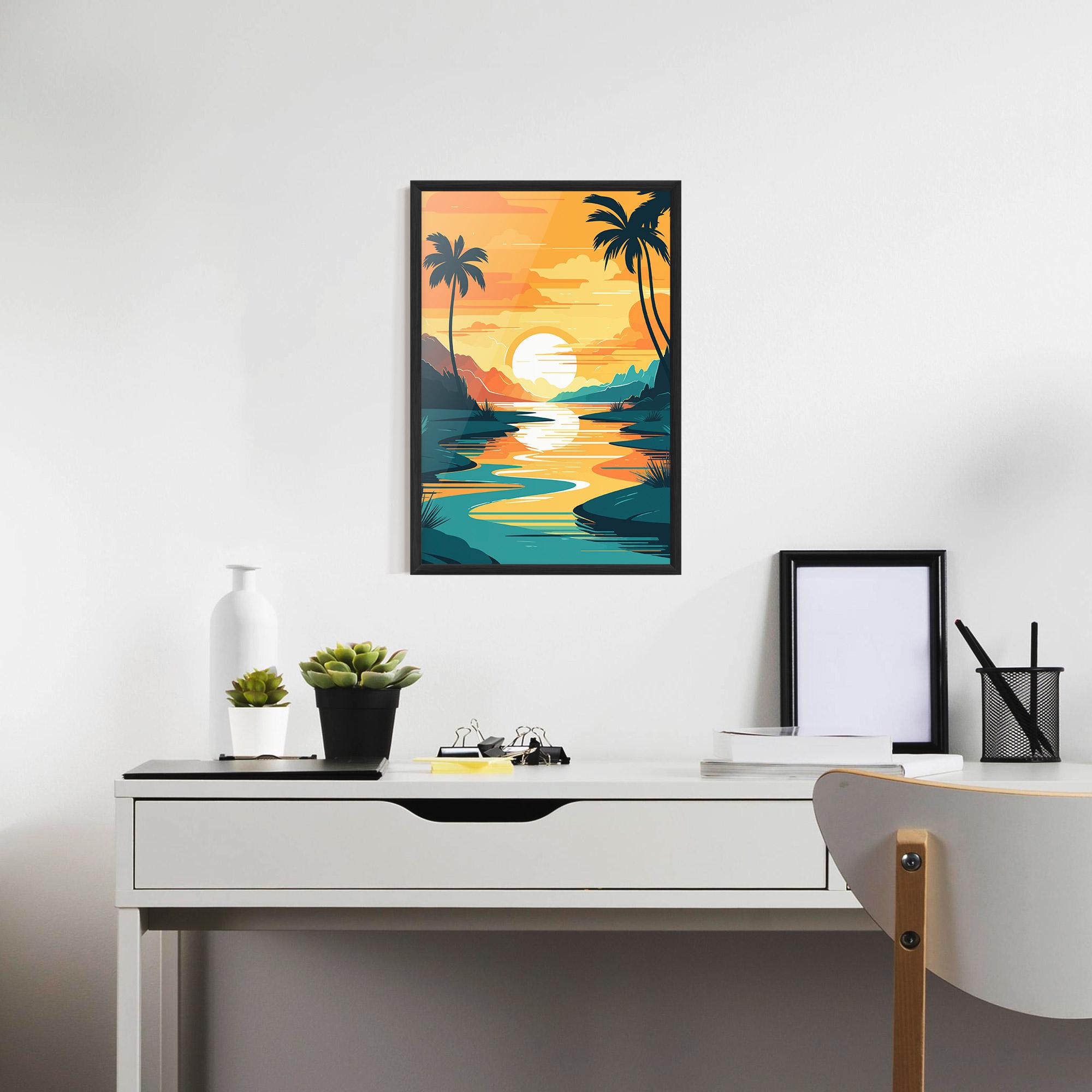 Poster Înrămat Beach Water mockup 7