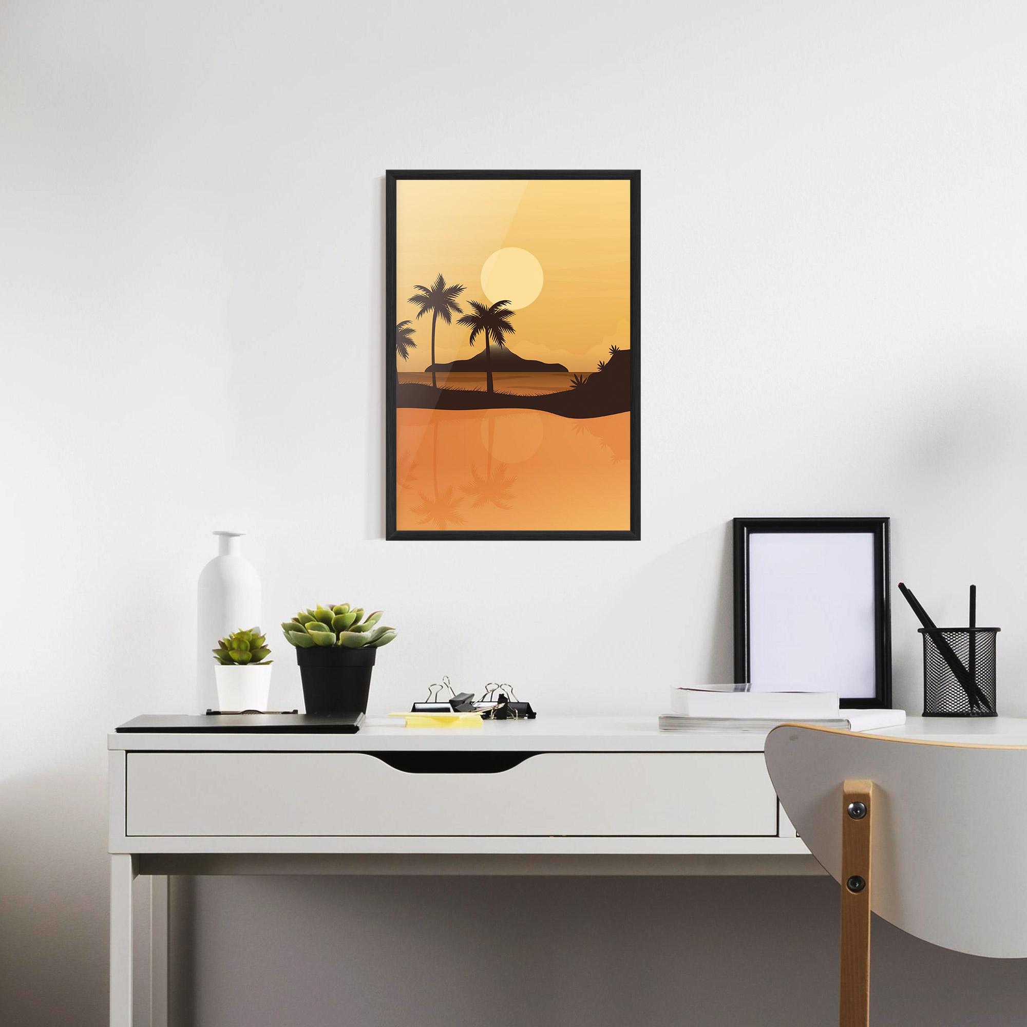 Poster Înrămat Sunset Beach 02 mockup 7