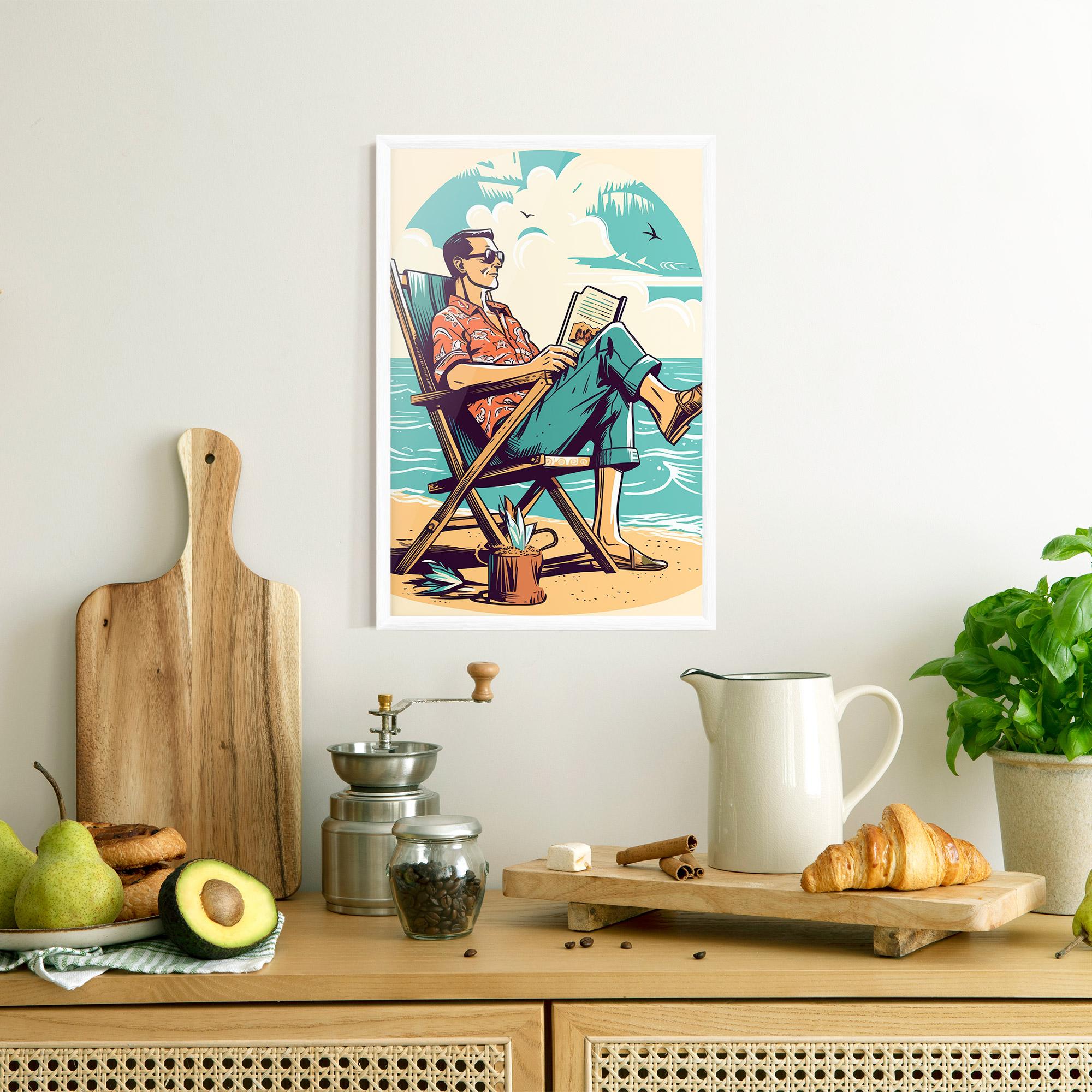 Poster Înrămat Beach Relax mockup 8