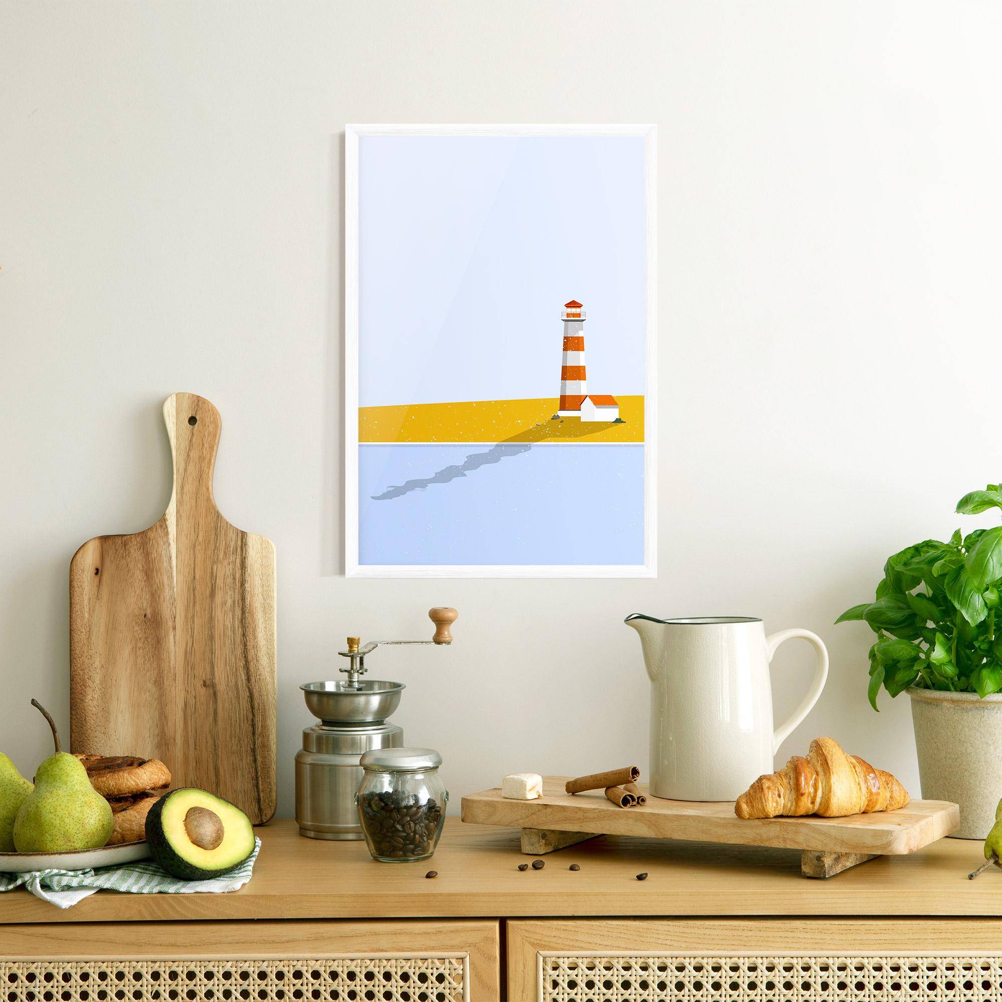 Poster Înrămat Beach Tower mockup 8