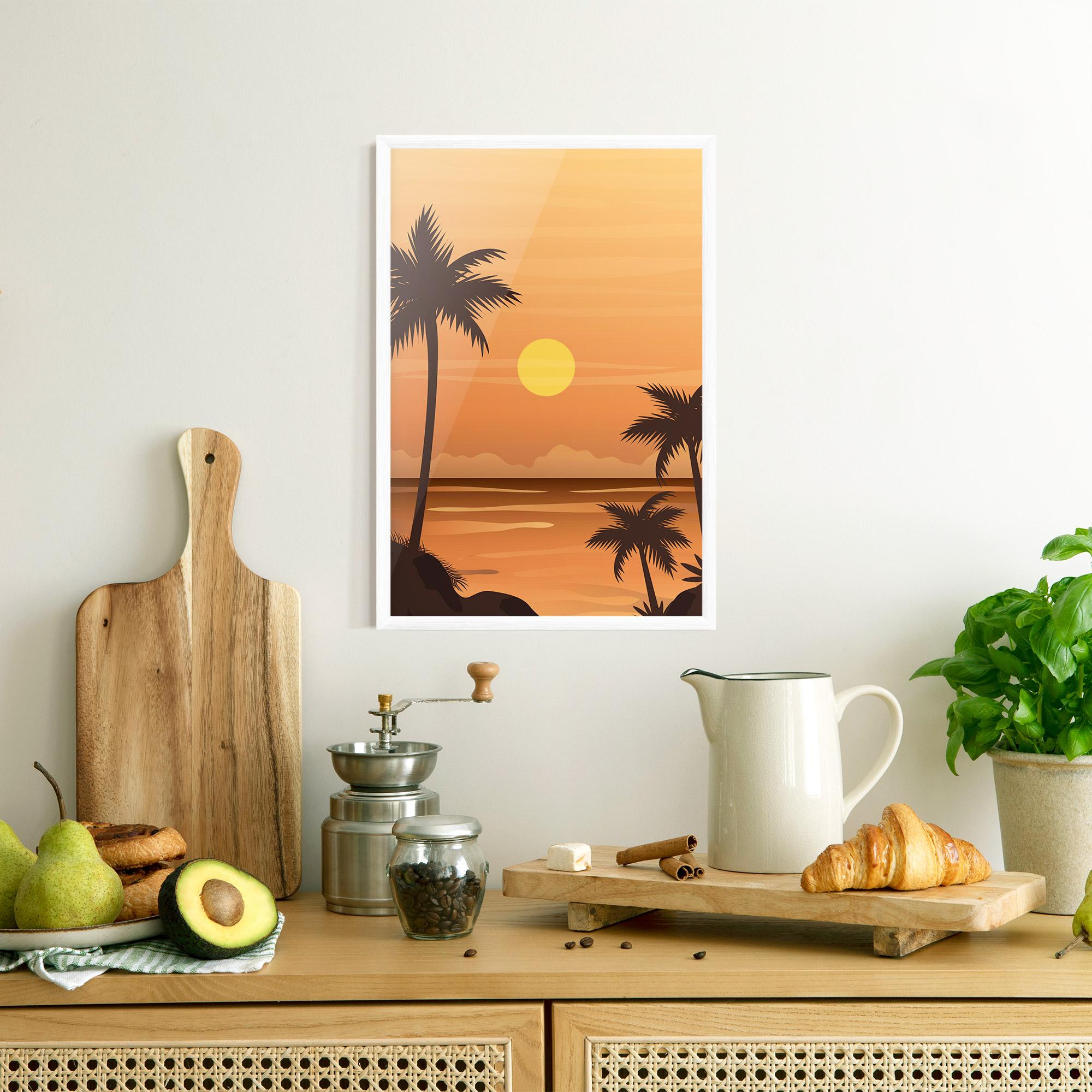 Poster Înrămat Sunset Beach 01 mockup 8