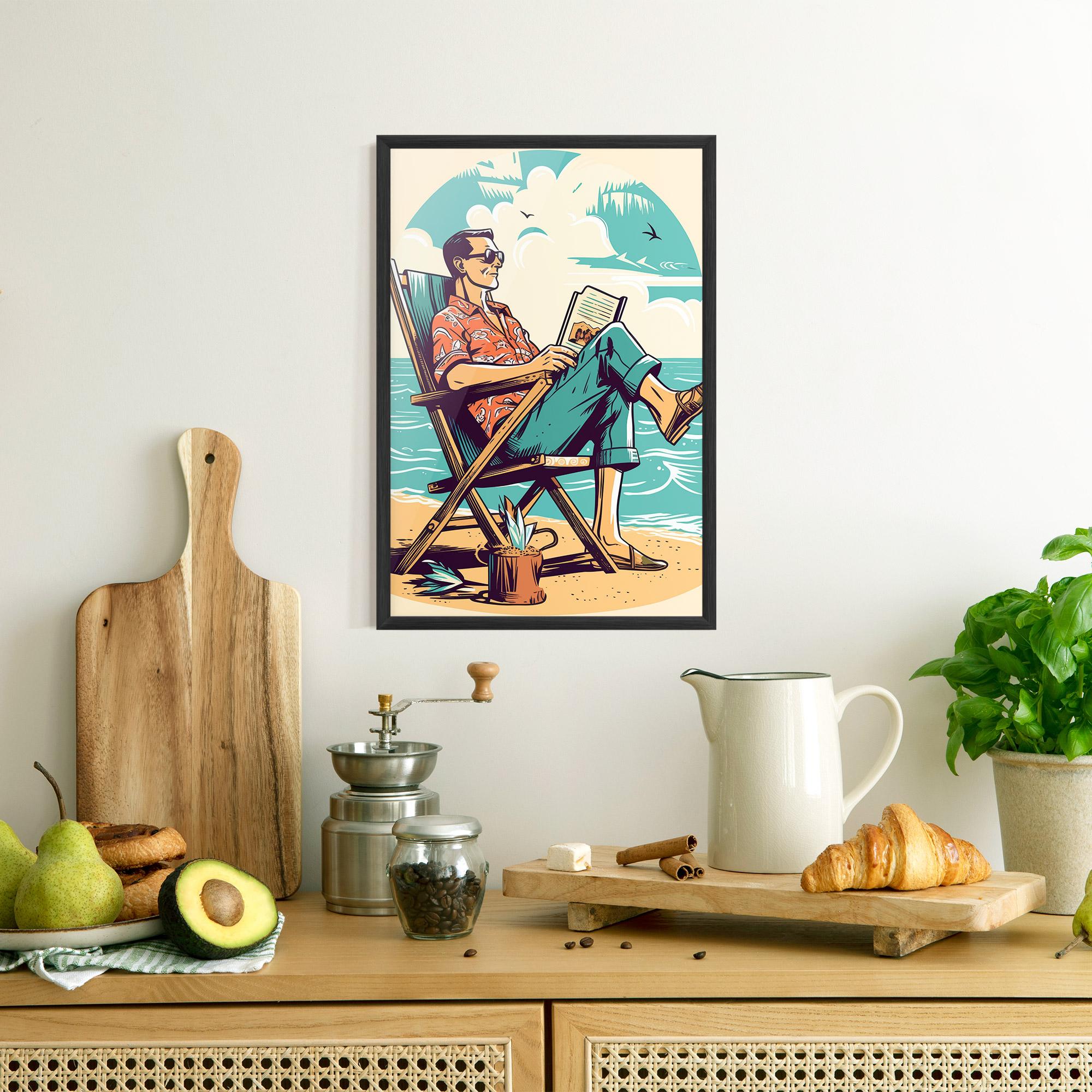 Poster Înrămat Beach Relax mockup 8