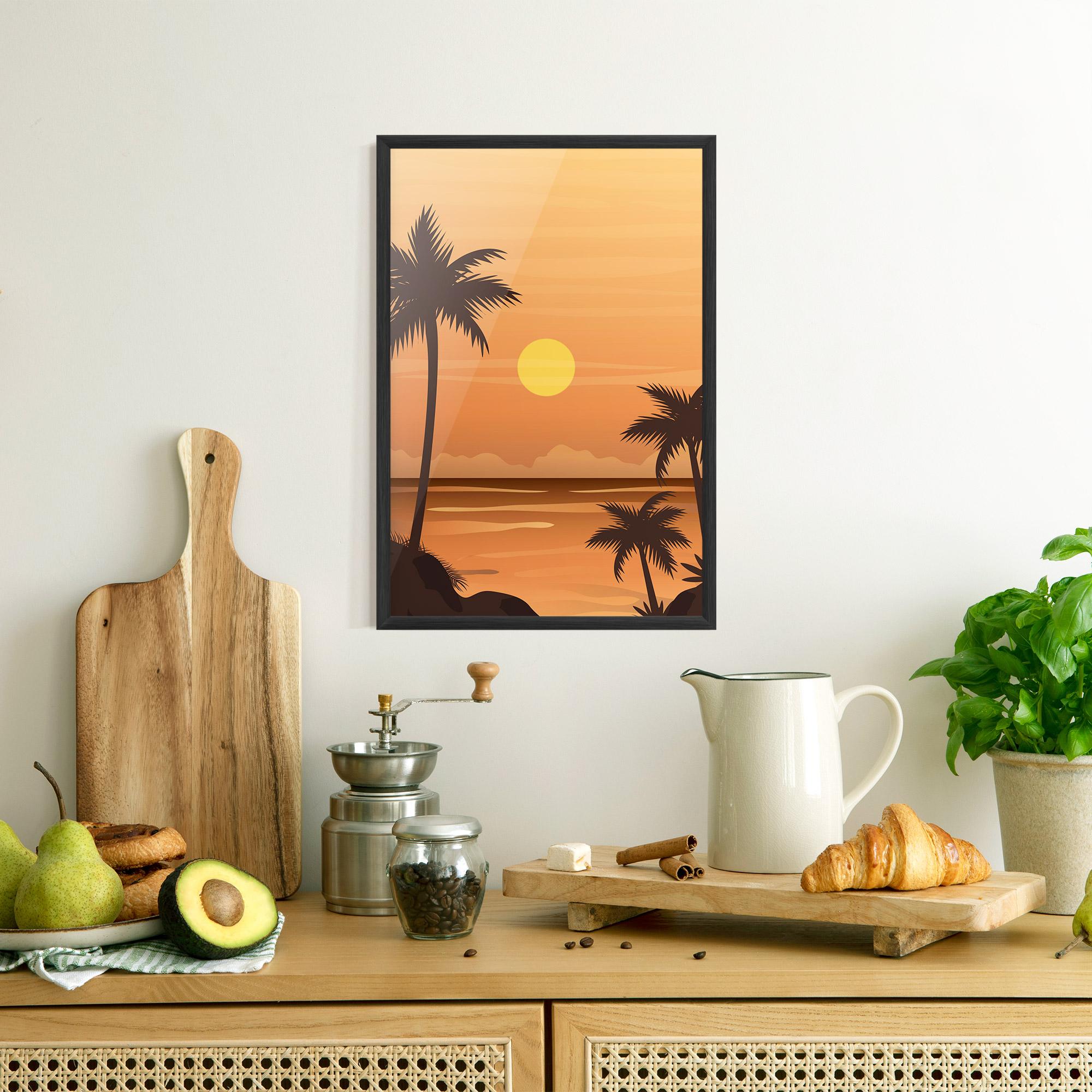 Poster Înrămat Sunset Beach 01 mockup 8