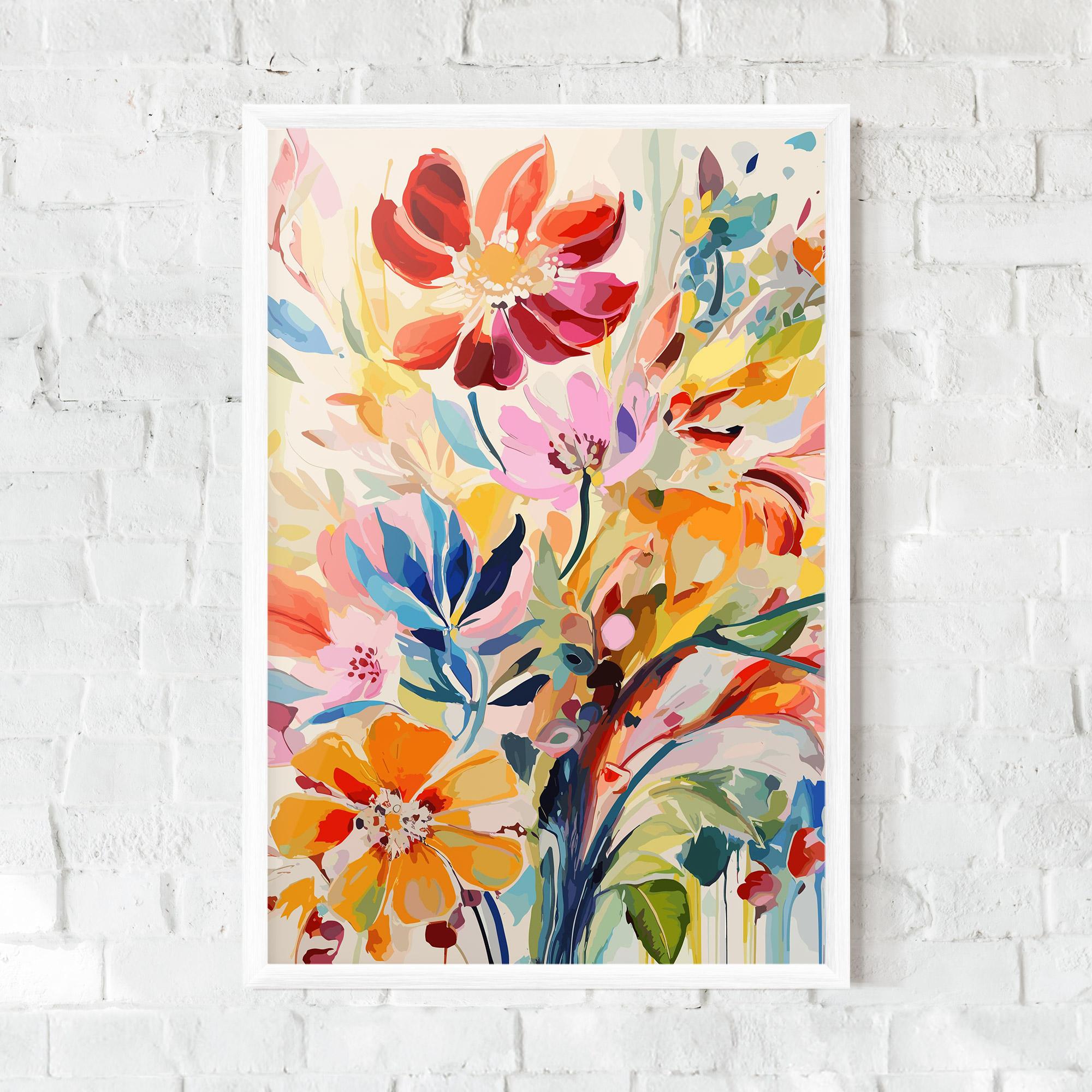 Poster Înrămat Red Orange Spring mockup 0