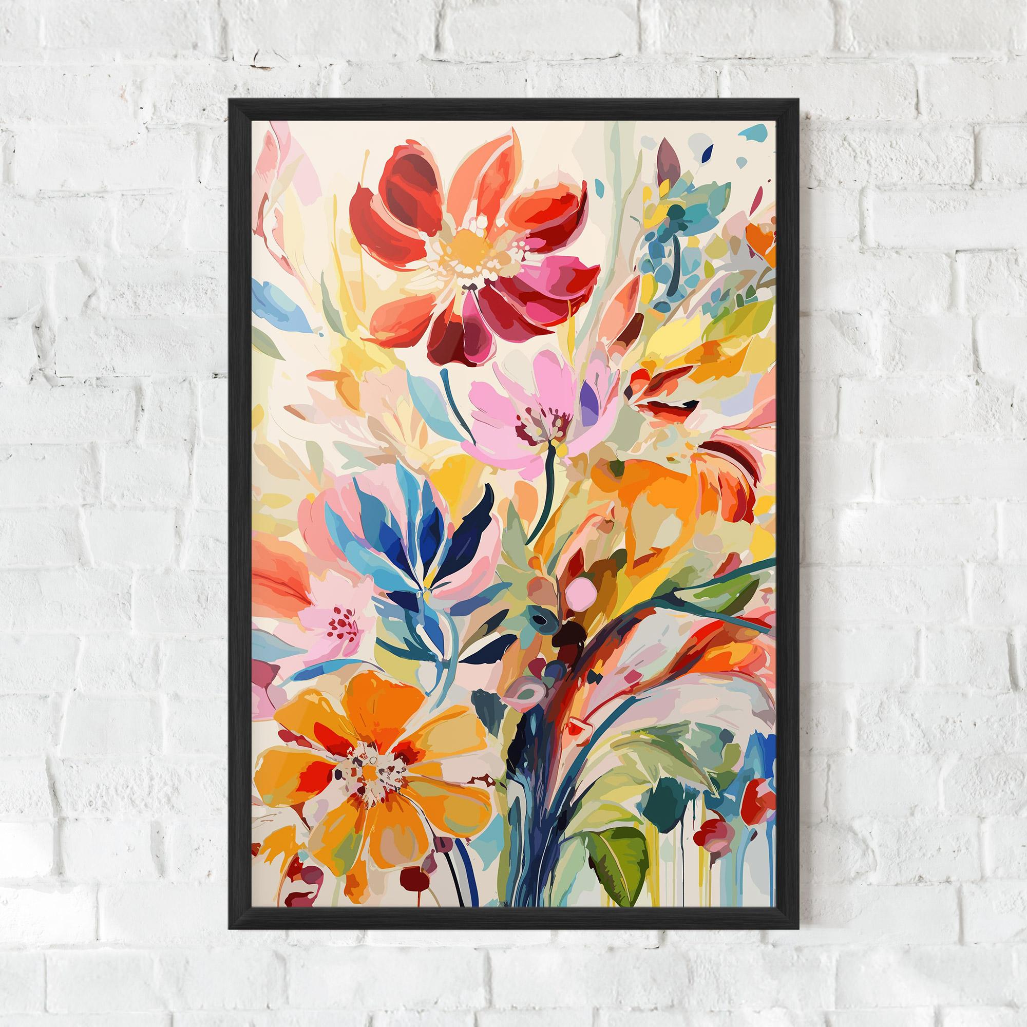 Poster Înrămat Red Orange Spring mockup 0