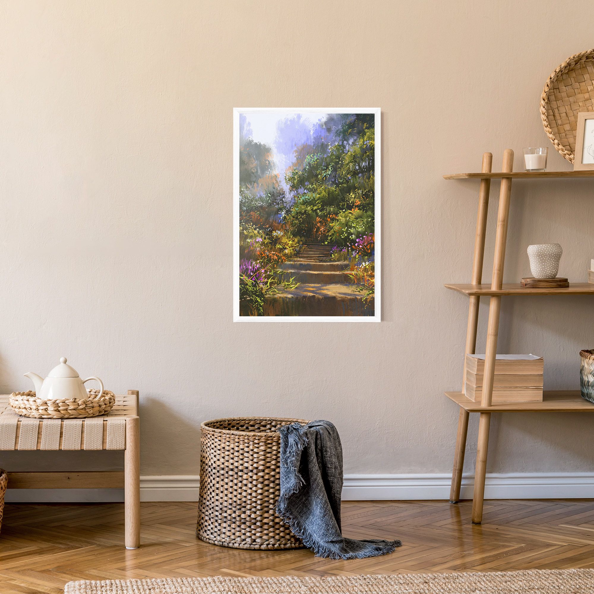 Spring Staircase Painting mockup 9