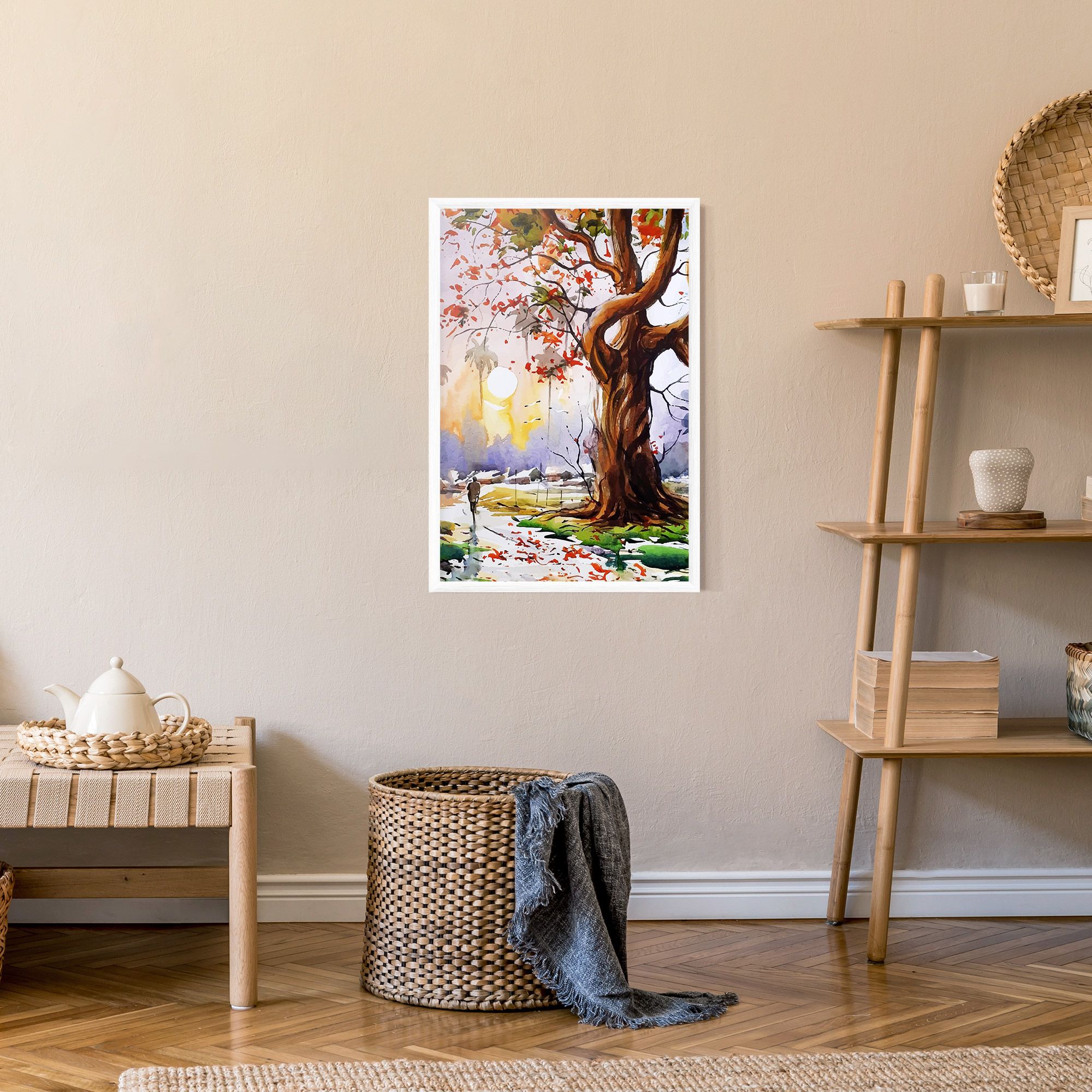 Watercolor Spring Tree mockup 9