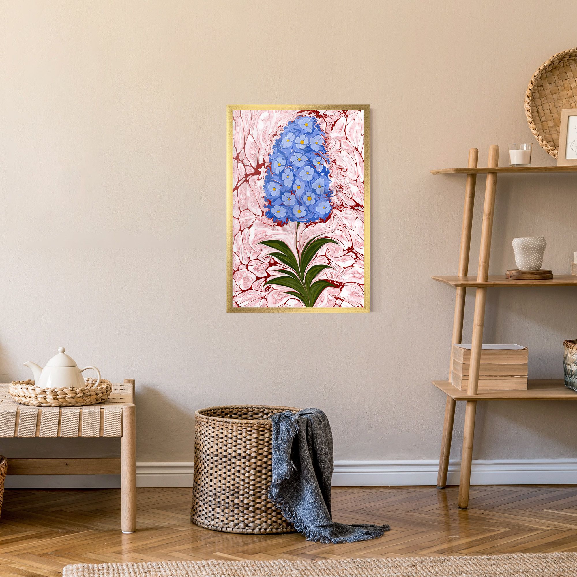 Blue Spring Flower mockup 9