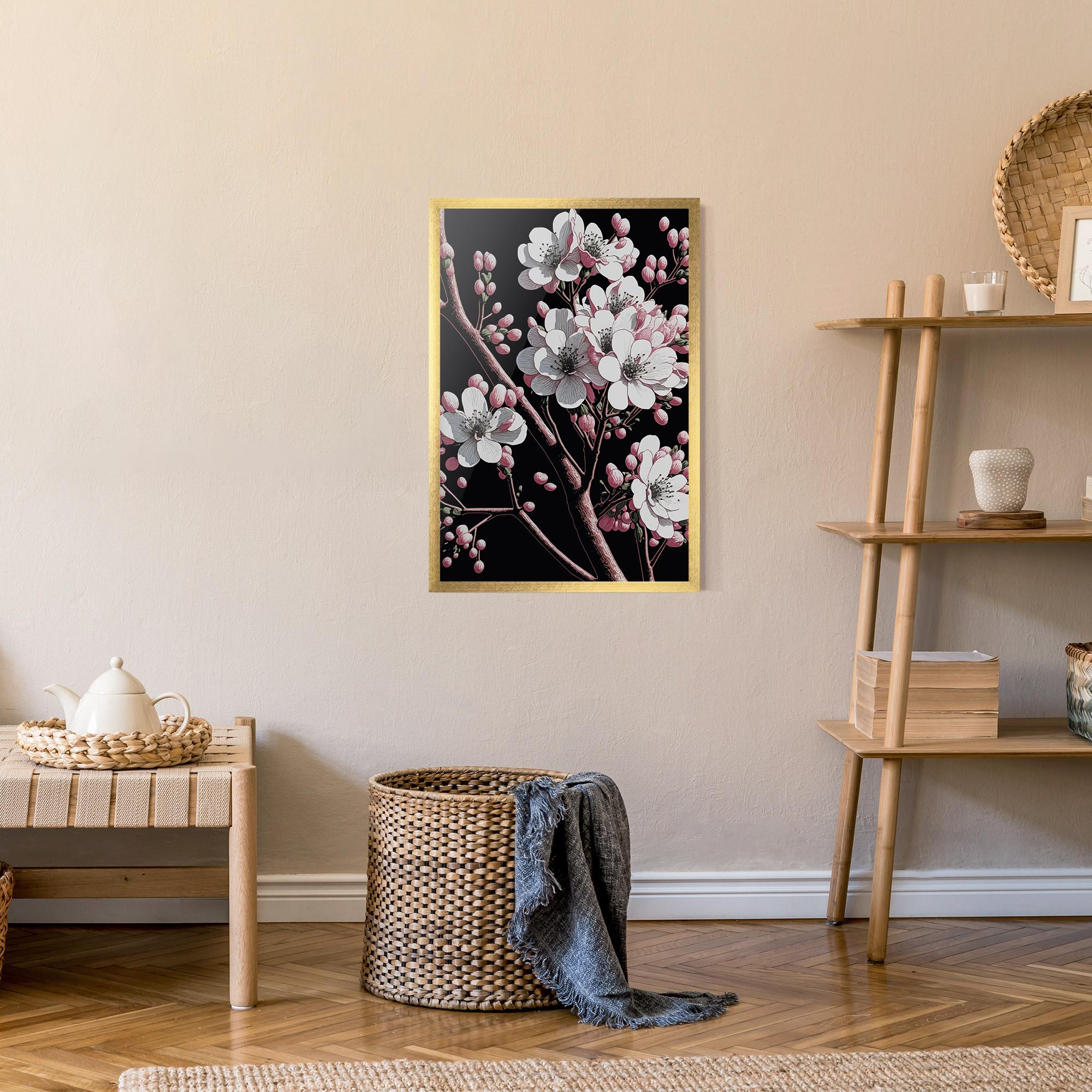 Poster Înrămat Spring Flowers mockup 9
