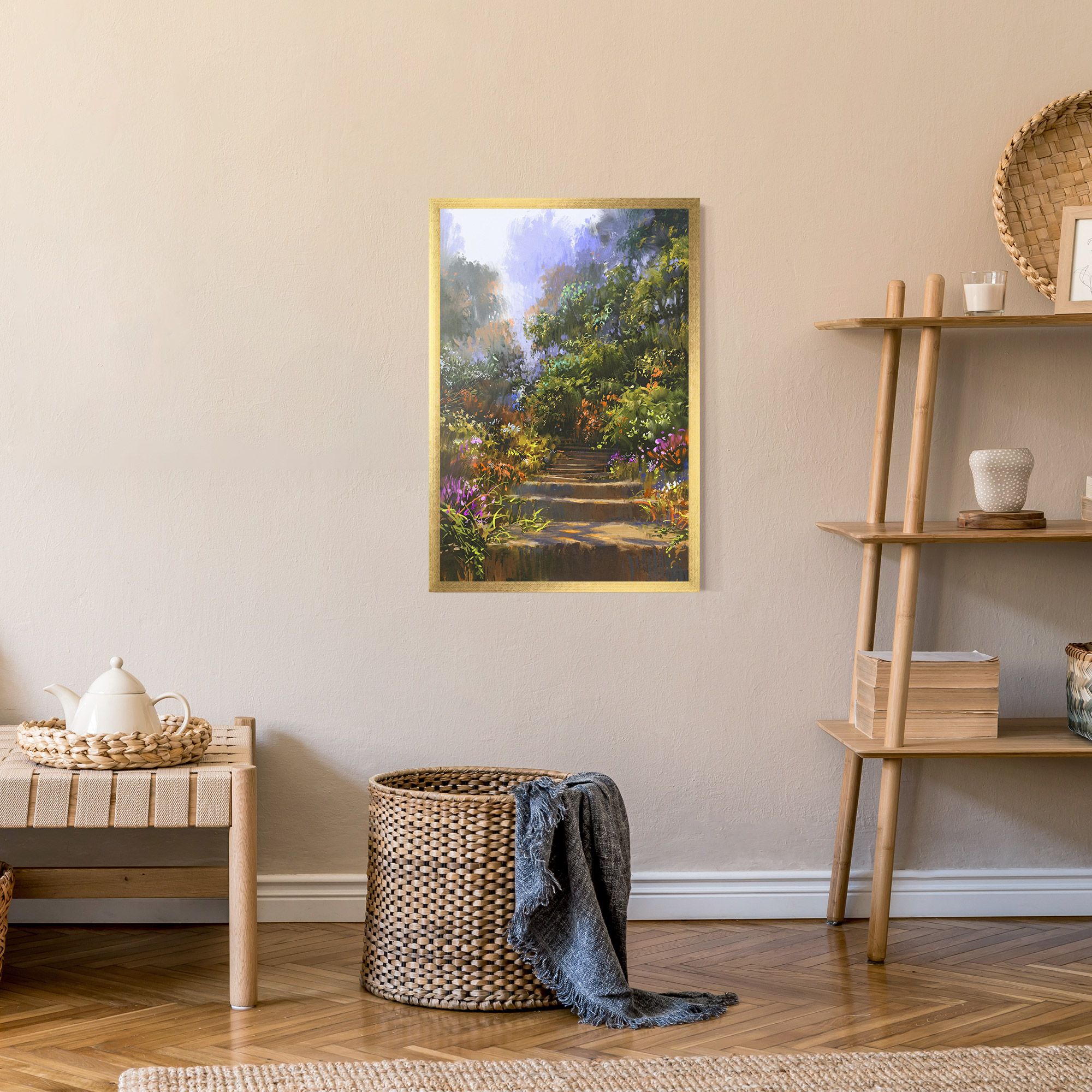 Spring Staircase Painting mockup 9