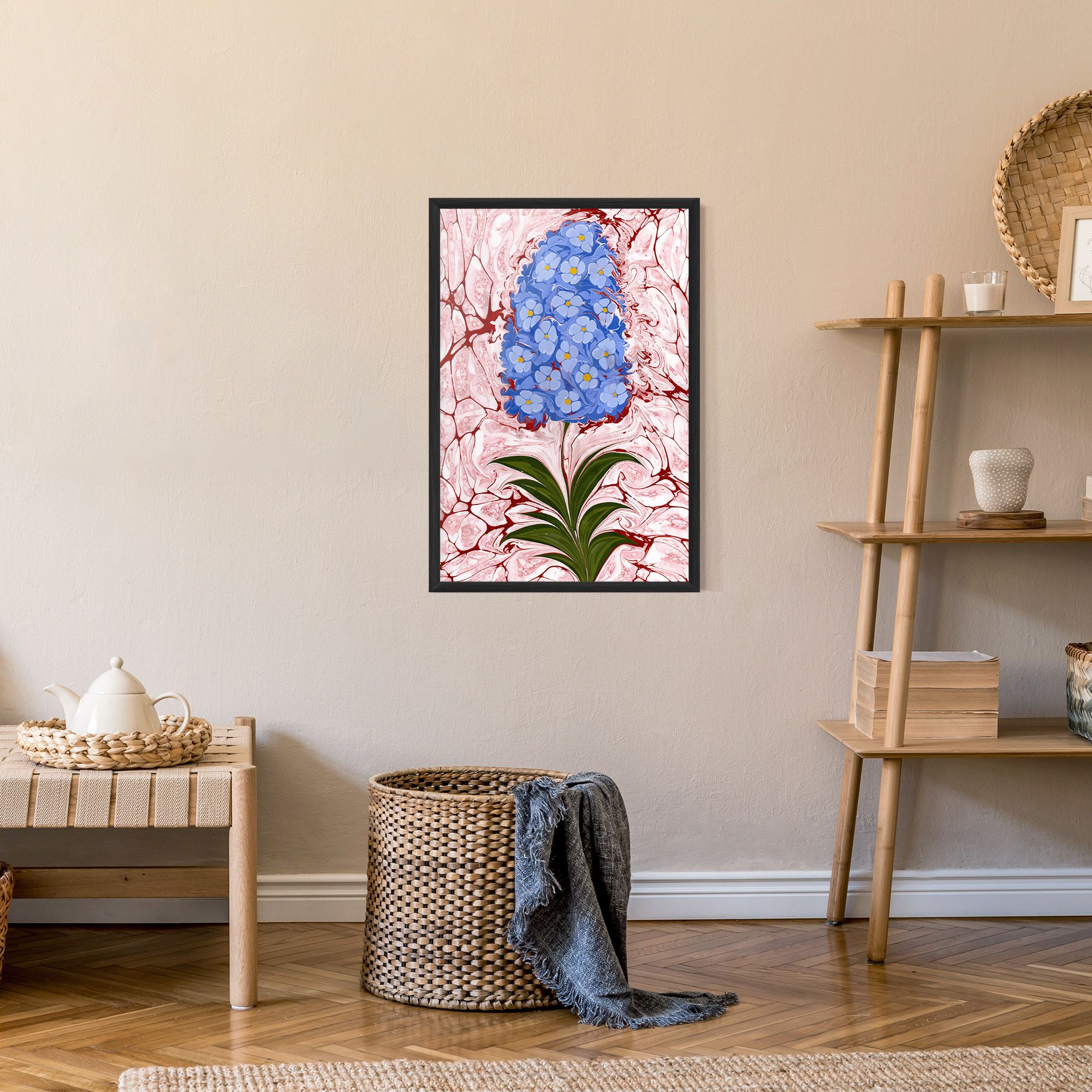 Blue Spring Flower mockup 9
