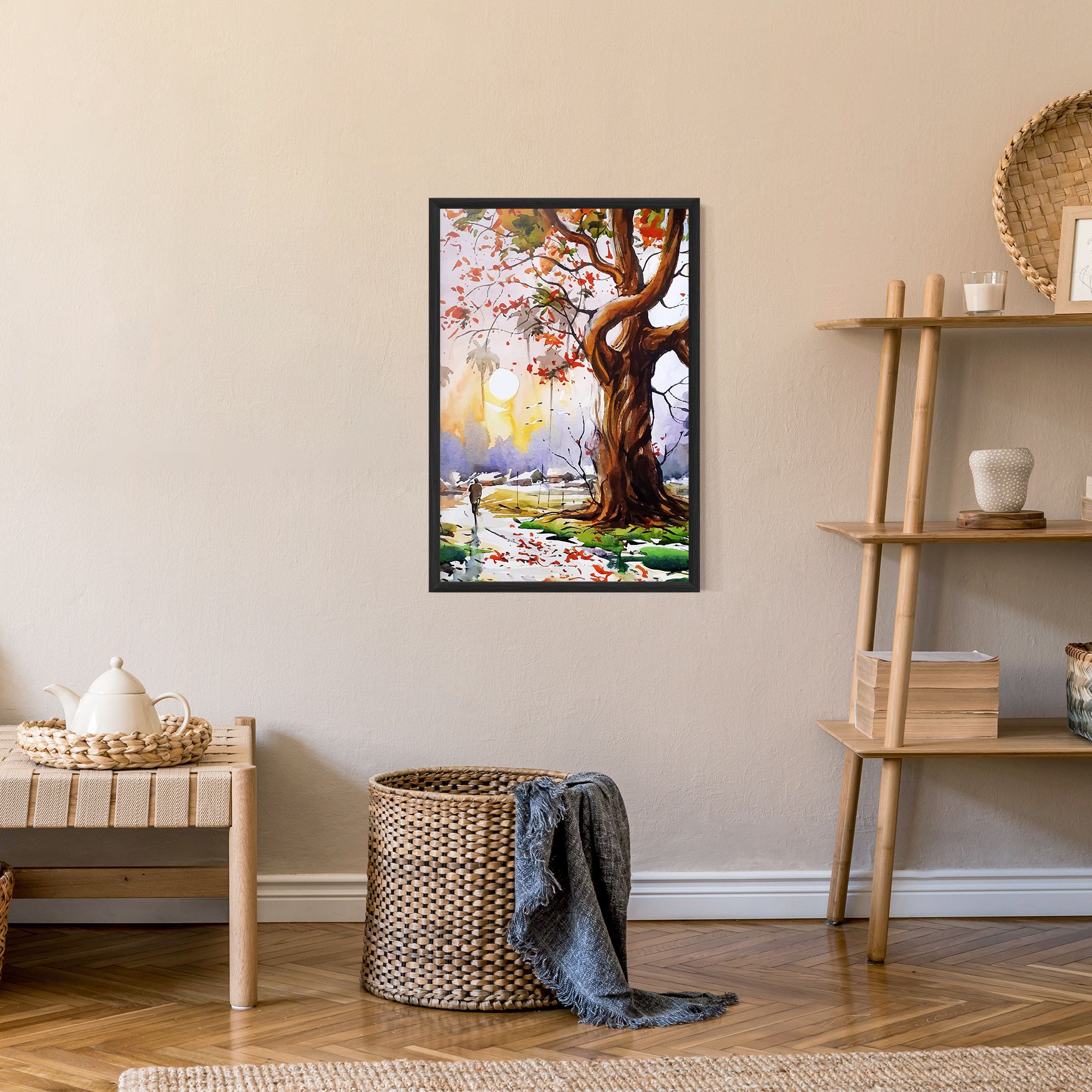 Watercolor Spring Tree mockup 9