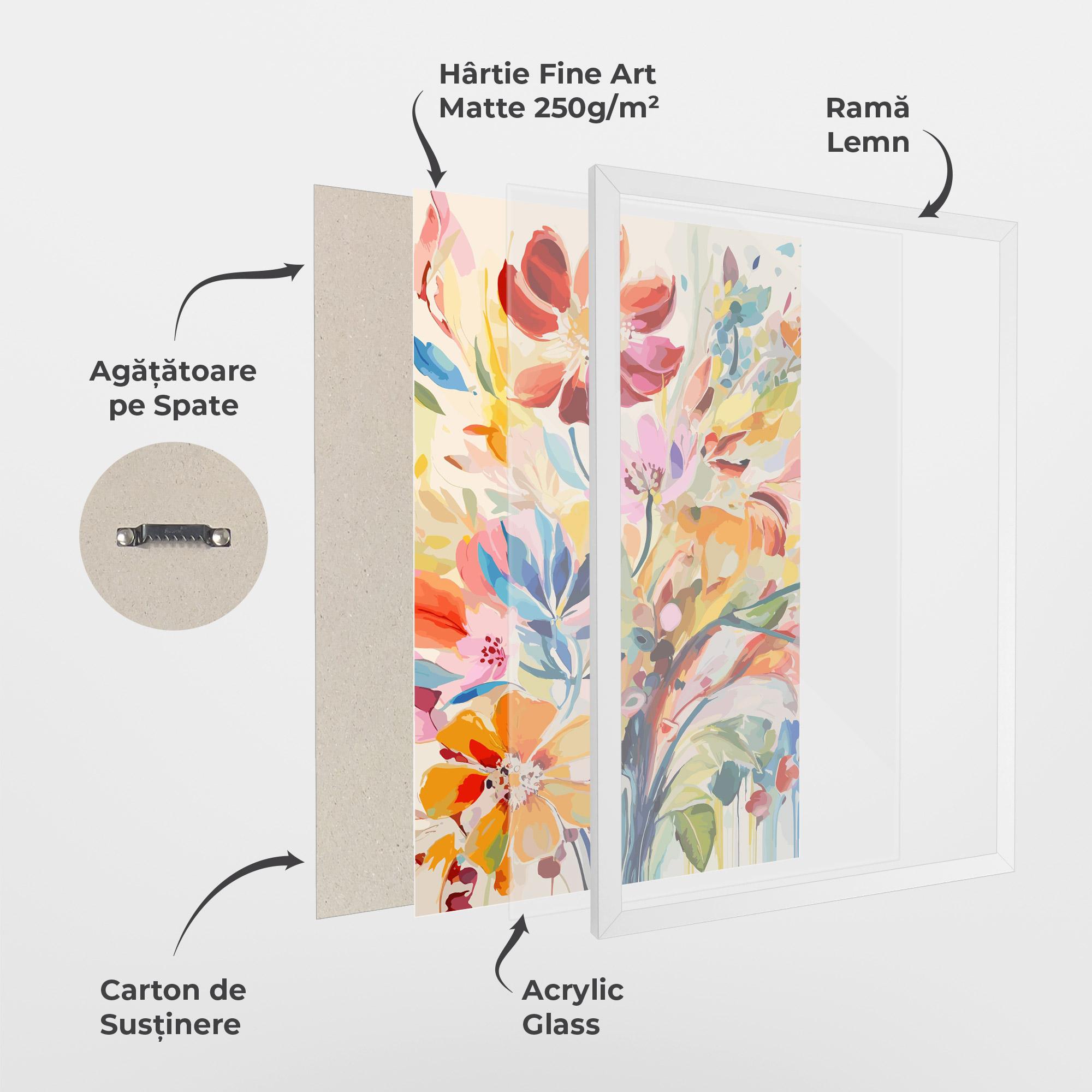 Poster Înrămat Red Orange Spring mockup 1