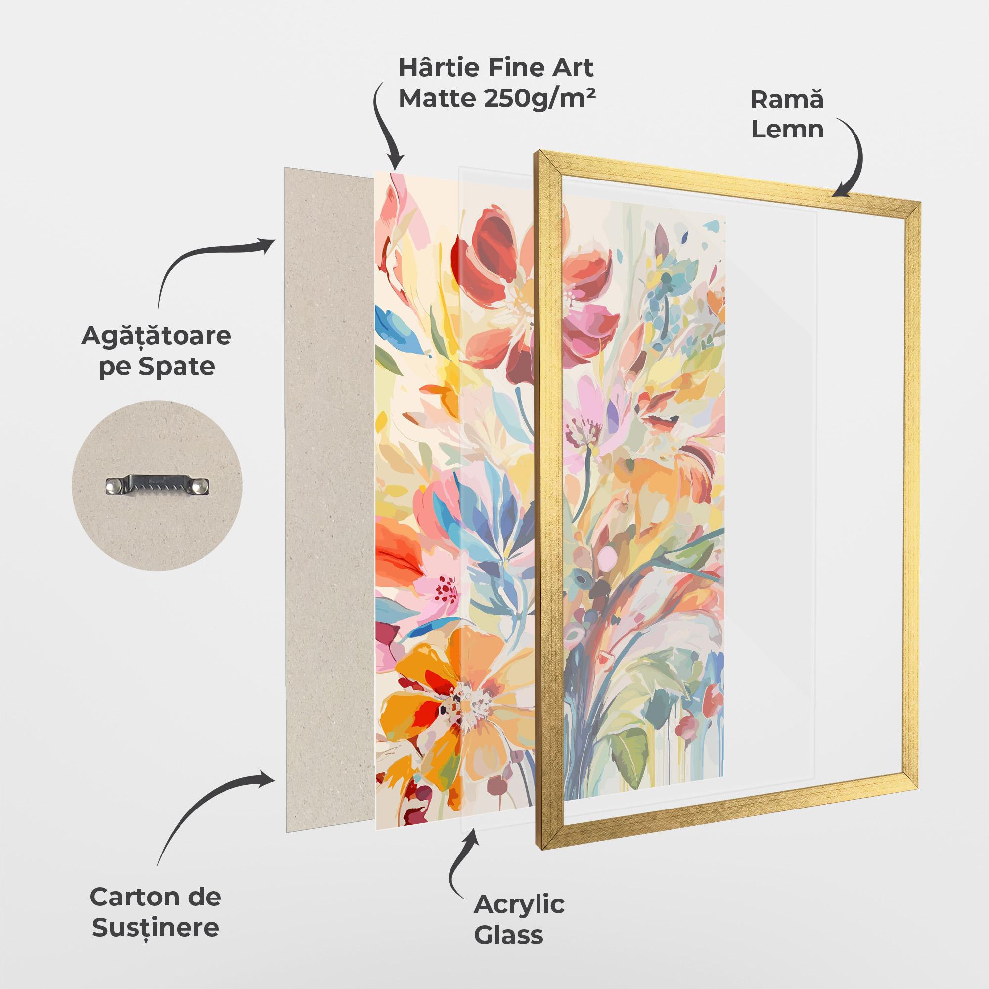 Poster Înrămat Red Orange Spring mockup 1