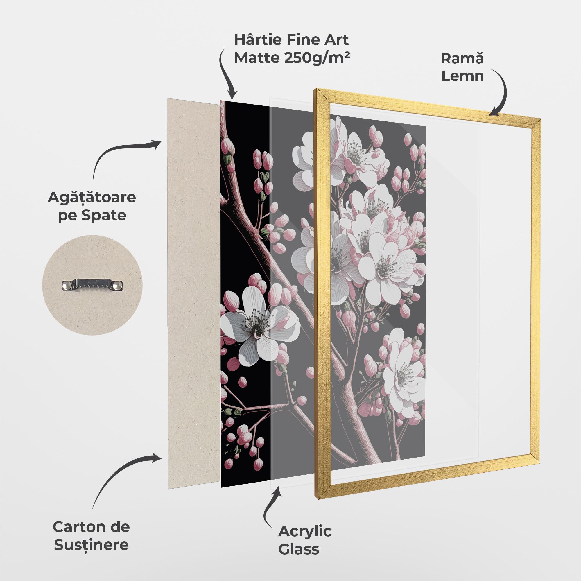 Poster Înrămat Spring Flowers mockup 1