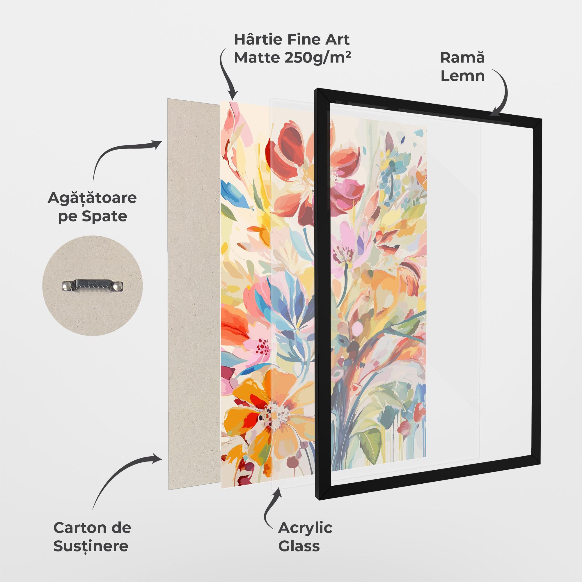 Poster Înrămat Red Orange Spring mockup 1