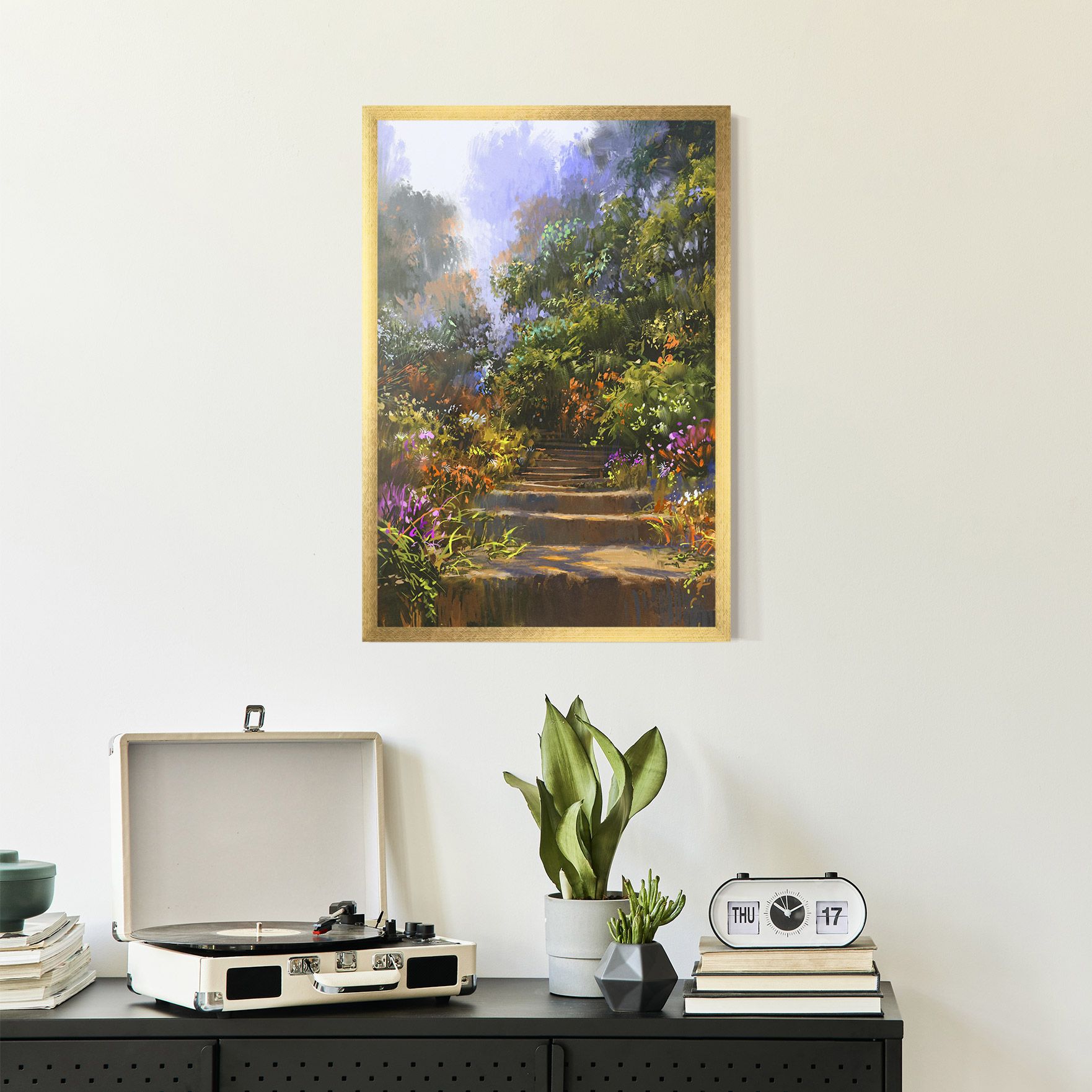 Spring Staircase Painting mockup 2