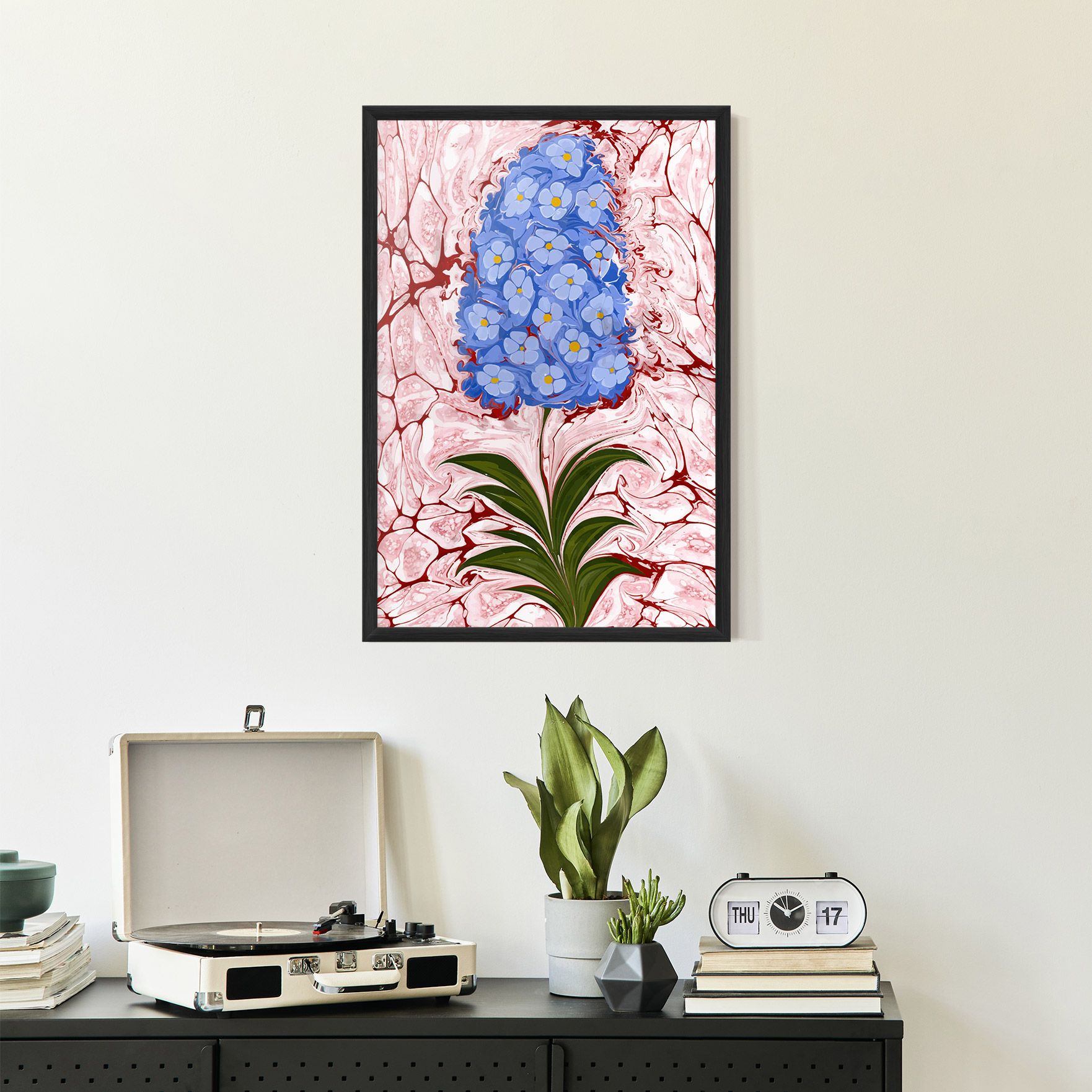Blue Spring Flower mockup 2