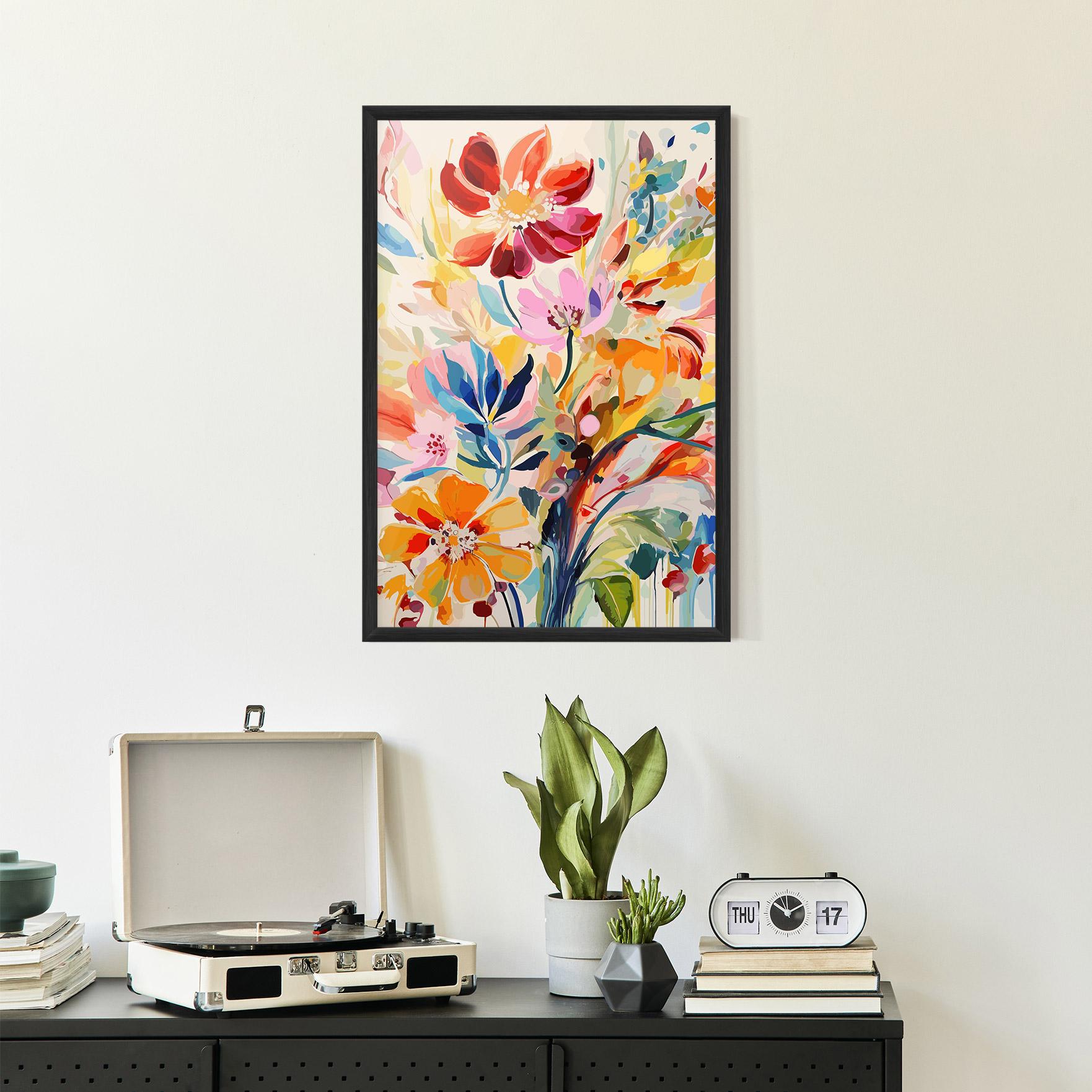 Poster Înrămat Red Orange Spring mockup 2