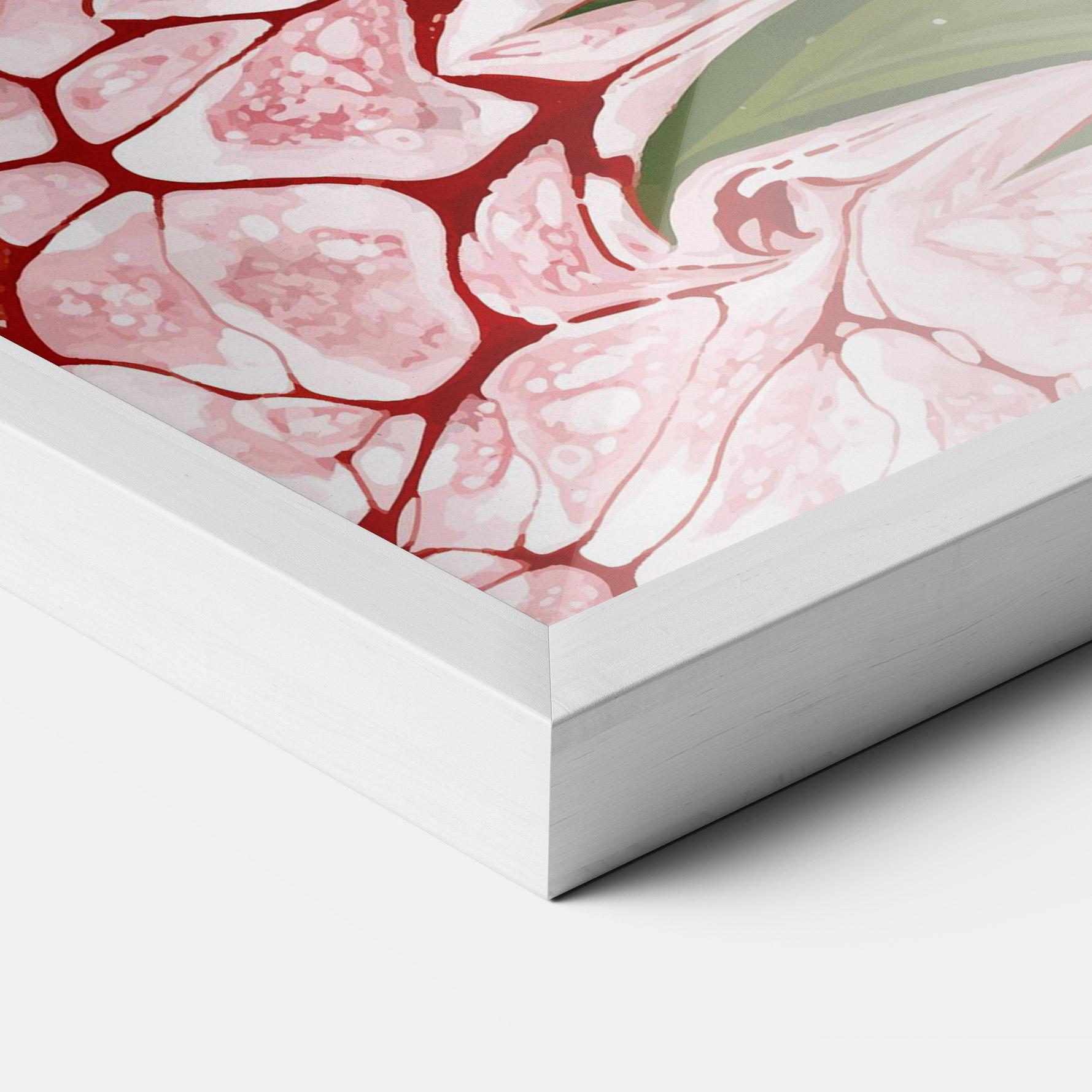 Poster Înrămat Blue Spring Flower mockup 3